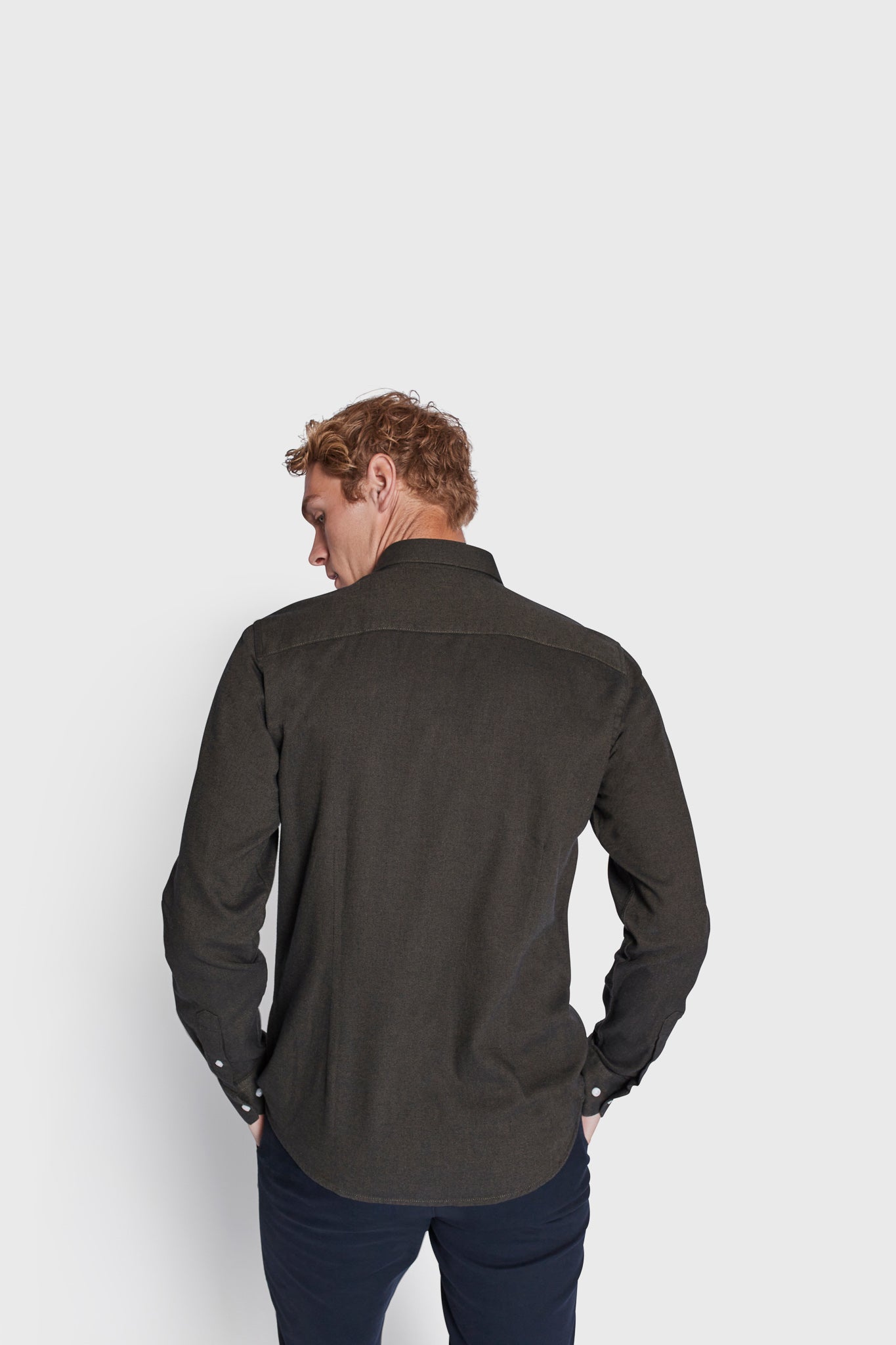 BS Ebruma Casual Modern Fit Skjorte - Dark Green