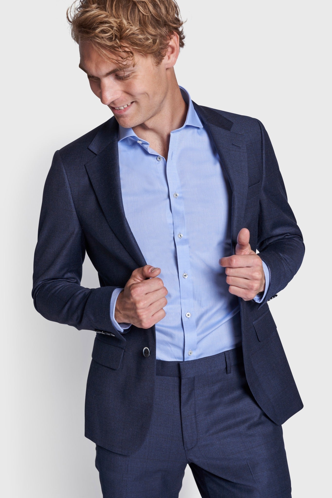 BS Josty Slim Fit Suit Sæt - Navy