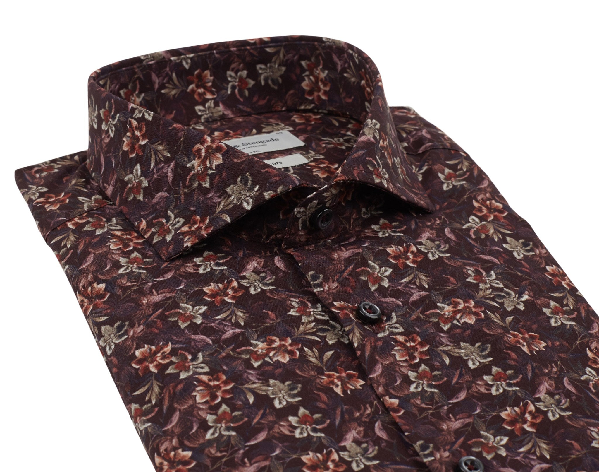 BS Juice Slim Fit Skjorte - Bordeaux