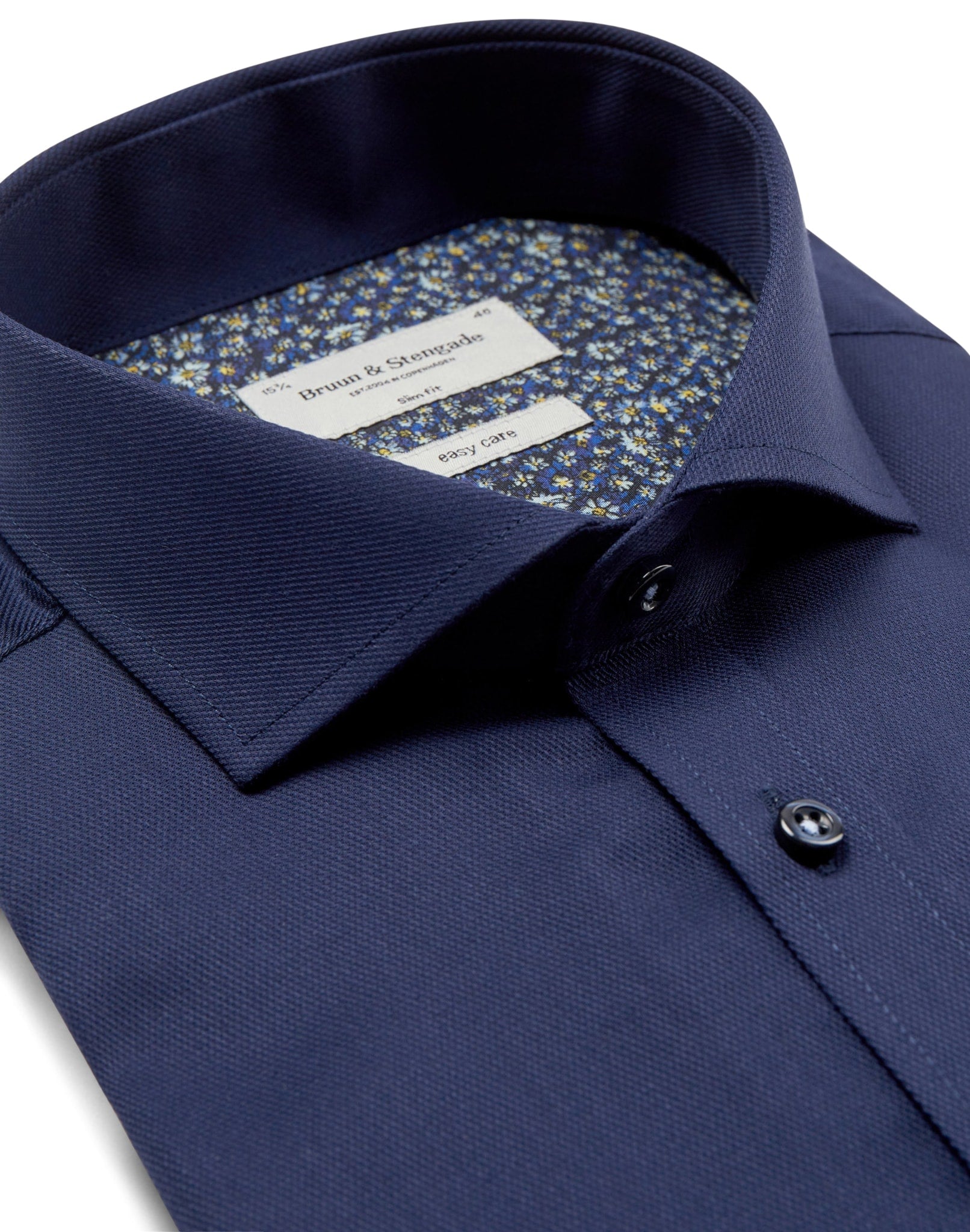BS Karim Slim Fit Skjorte - Navy