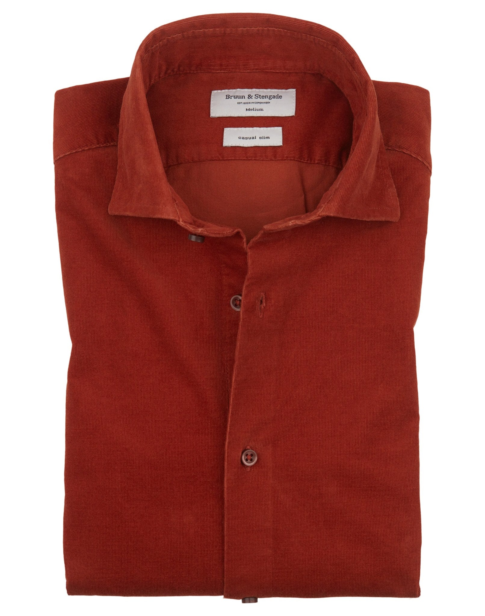 BS Kyoto Slim Fit Skjorte - Orange
