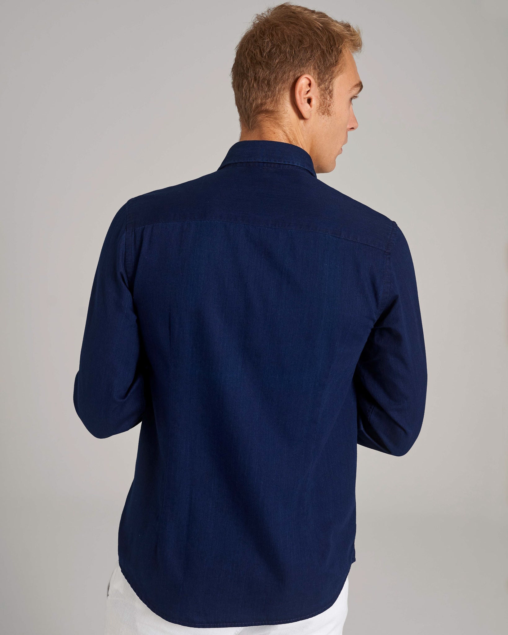BS Norris Casual Slim Fit Skjorte - Dark indigo