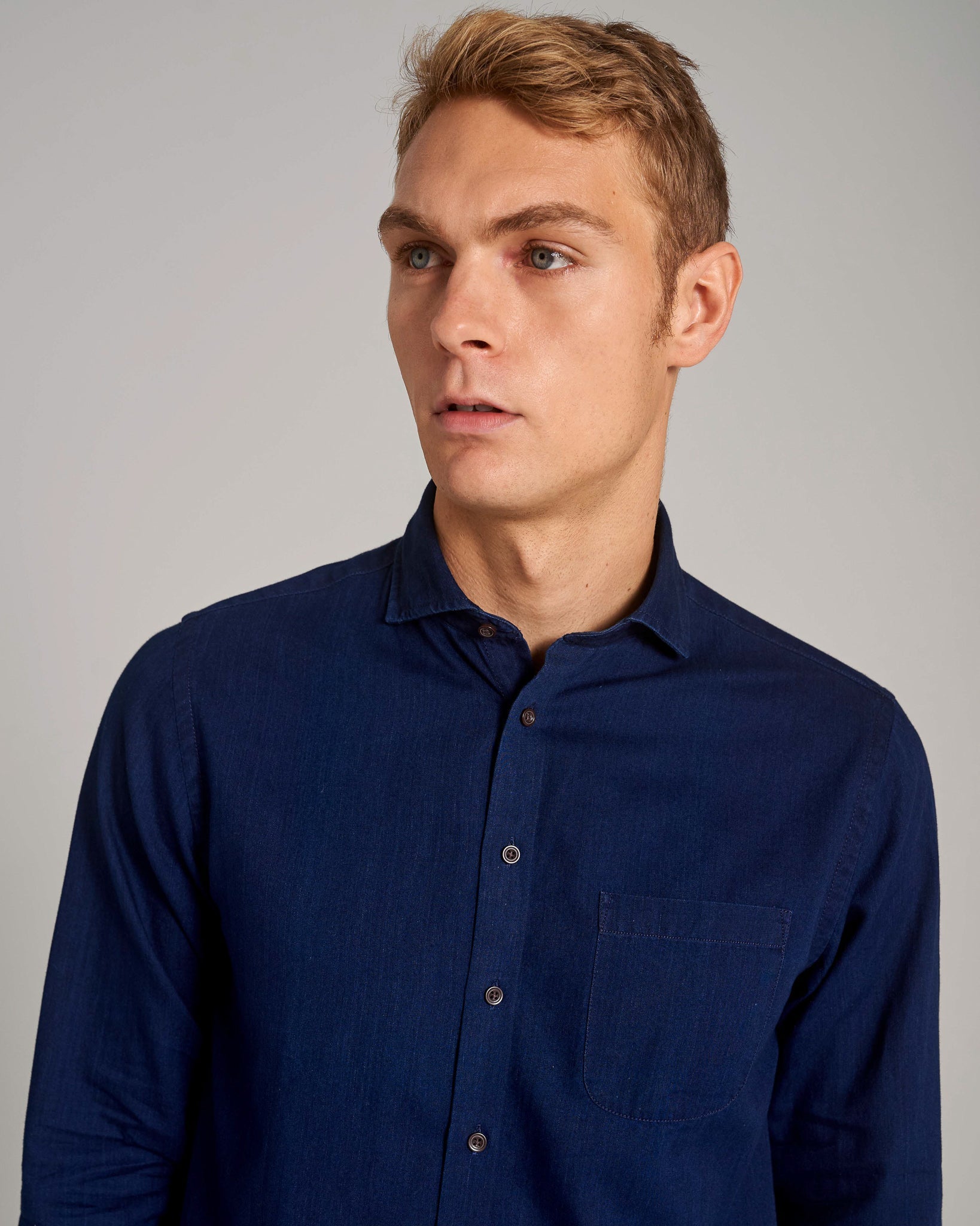 BS Norris Casual Slim Fit Skjorte - Dark indigo