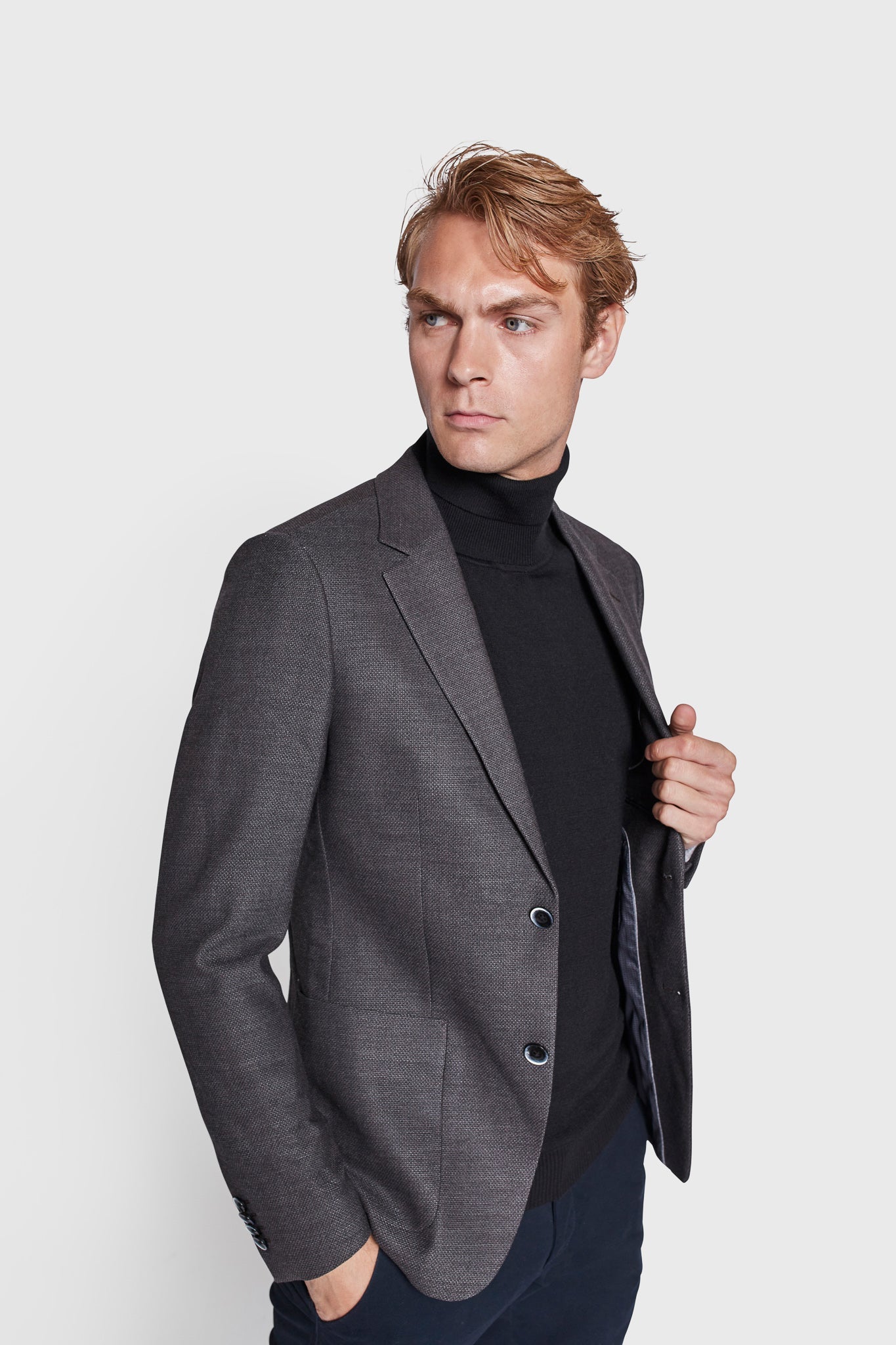 BS James Slim Fit Blazer - Grey