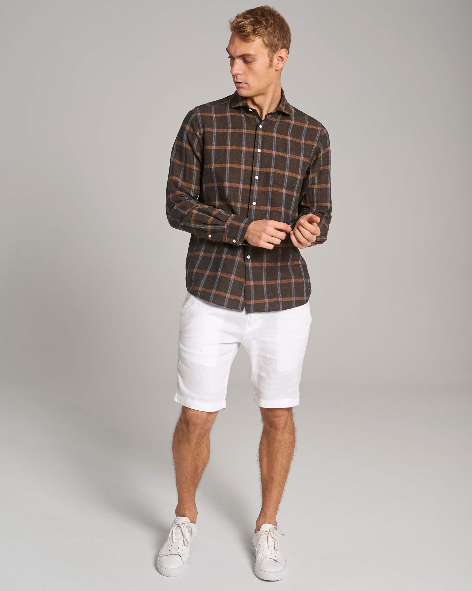 BS Charles Casual Modern Fit Skjorte - Brown