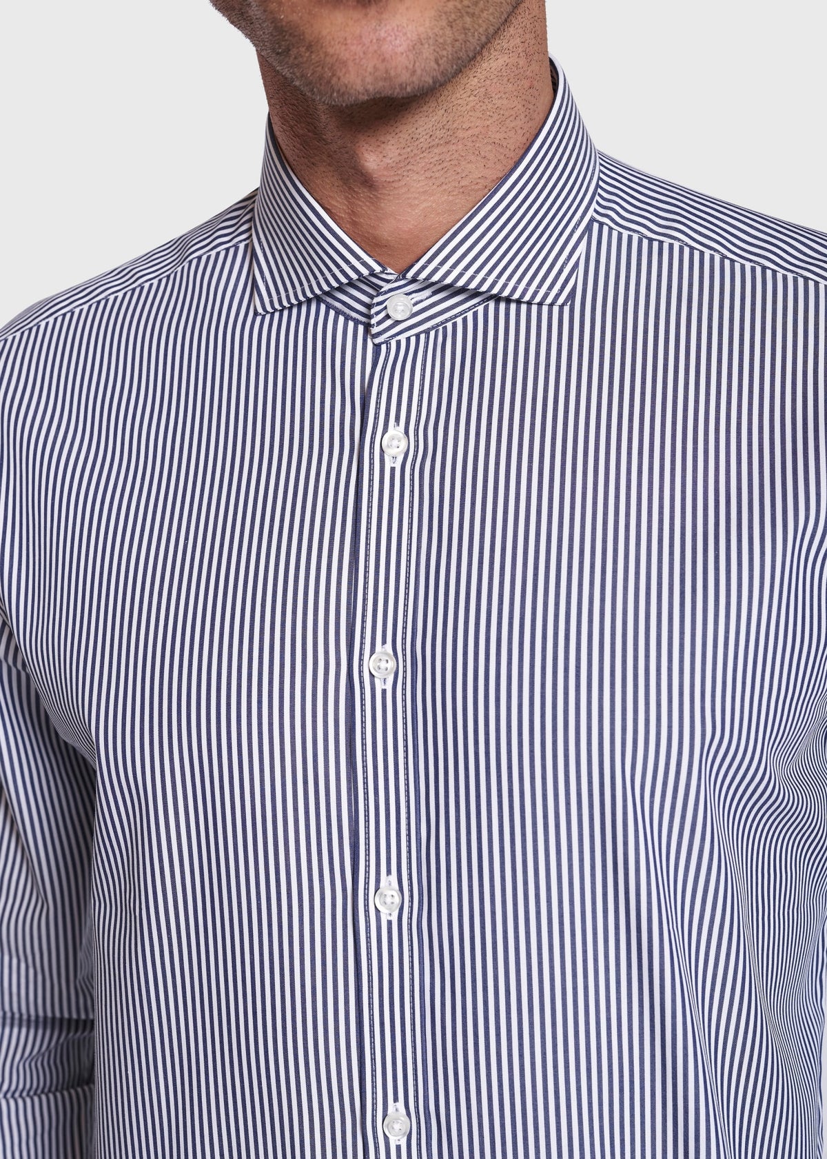 BS Matthew Slim Fit Shirt Dark Blue - Dark Blue