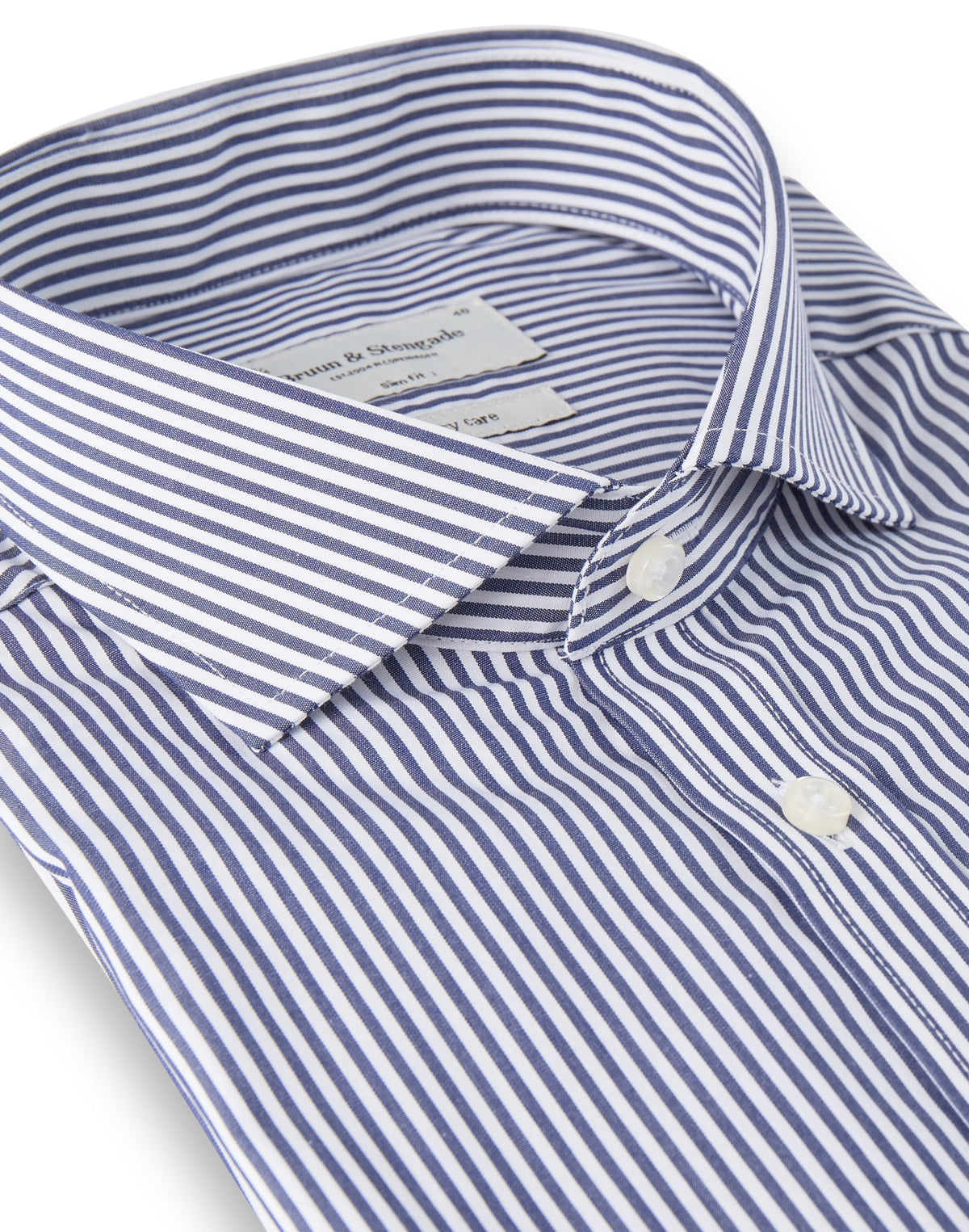BS Matthew Slim Fit Shirt Dark Blue - Dark Blue