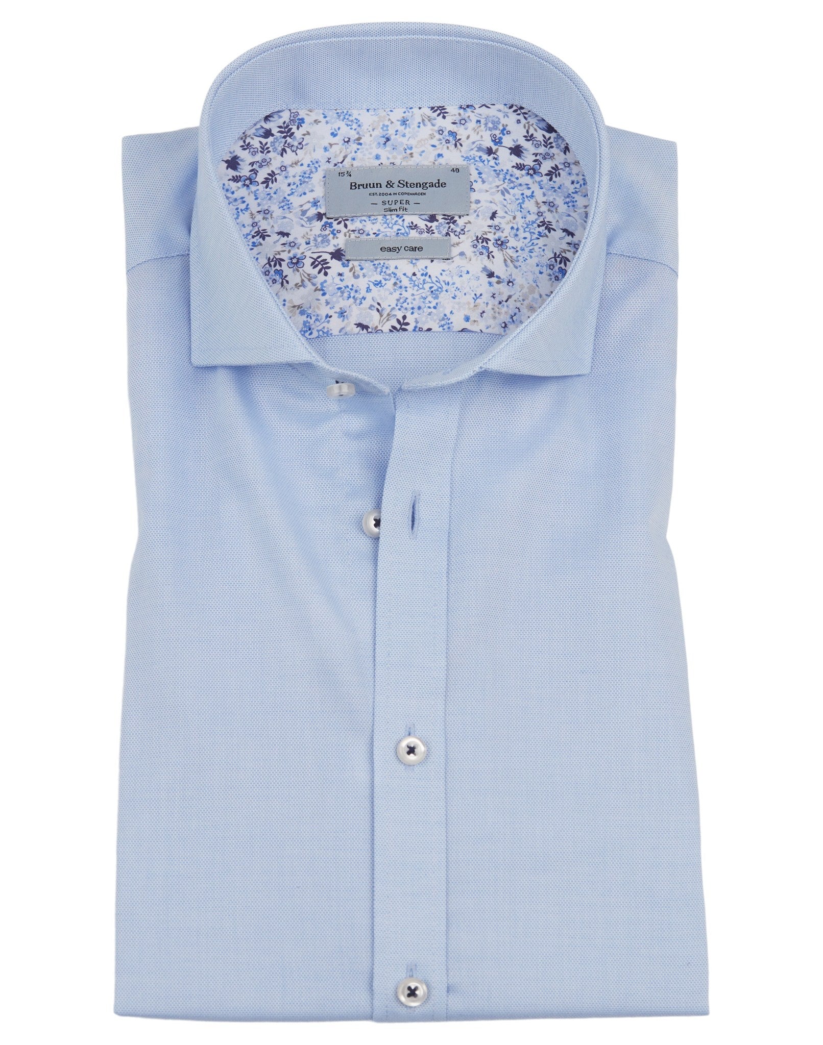 BS Mitchell Super Slim Fit Skjorte - Light Blue