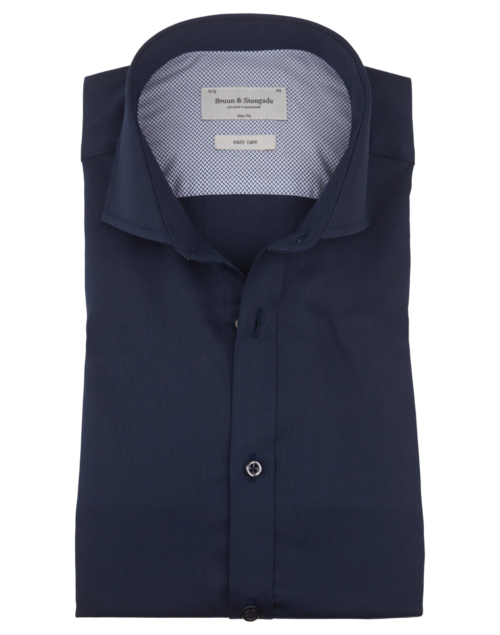 BS Ortiz Slim Fit Skjorte - Navy