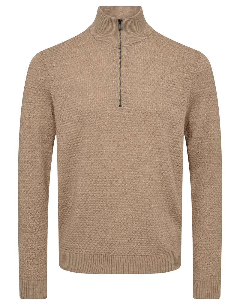 BS Innes Regular Fit Knitwear - Sand