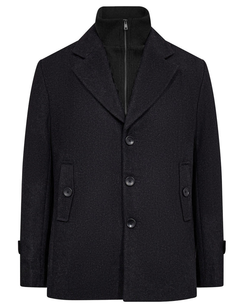 BS Kodiak Regular Fit Coat - Charcoal