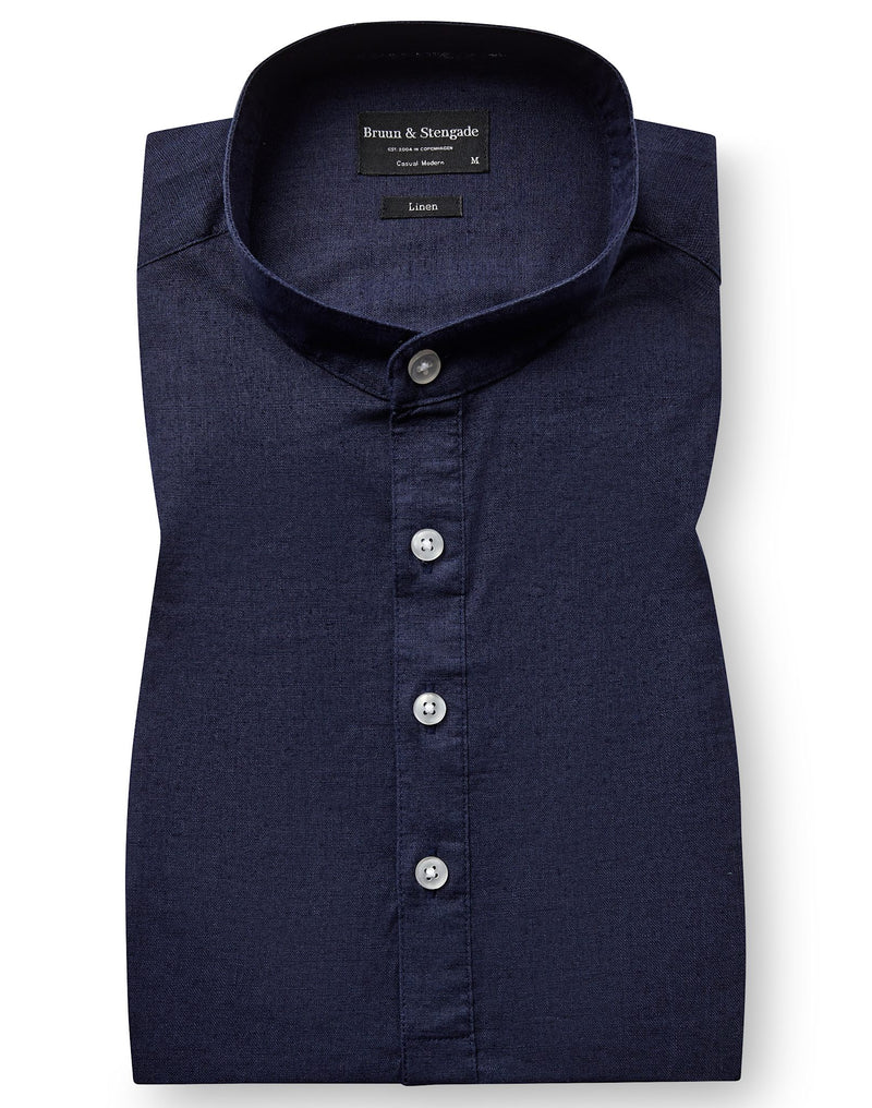 BS Crawford Casual Modern Fit Shirt - Navy