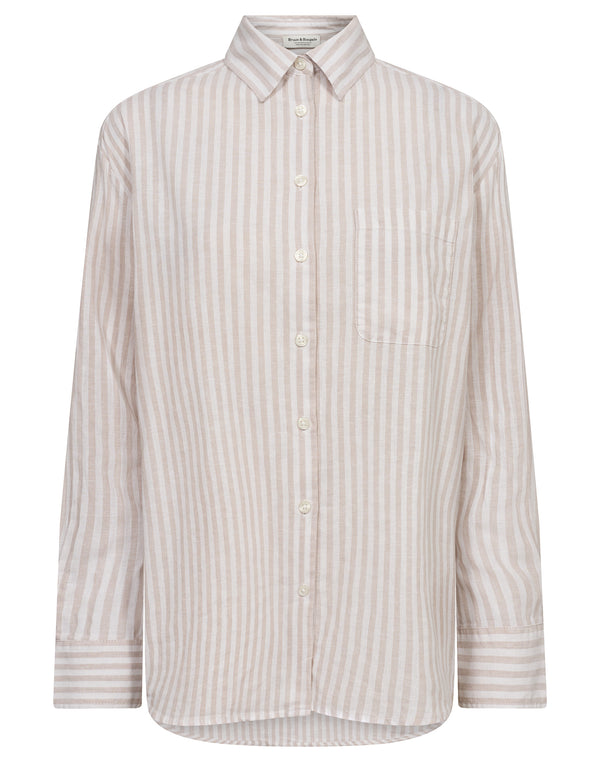 BS Aglaia Regular Fit Shirt - Sand/White