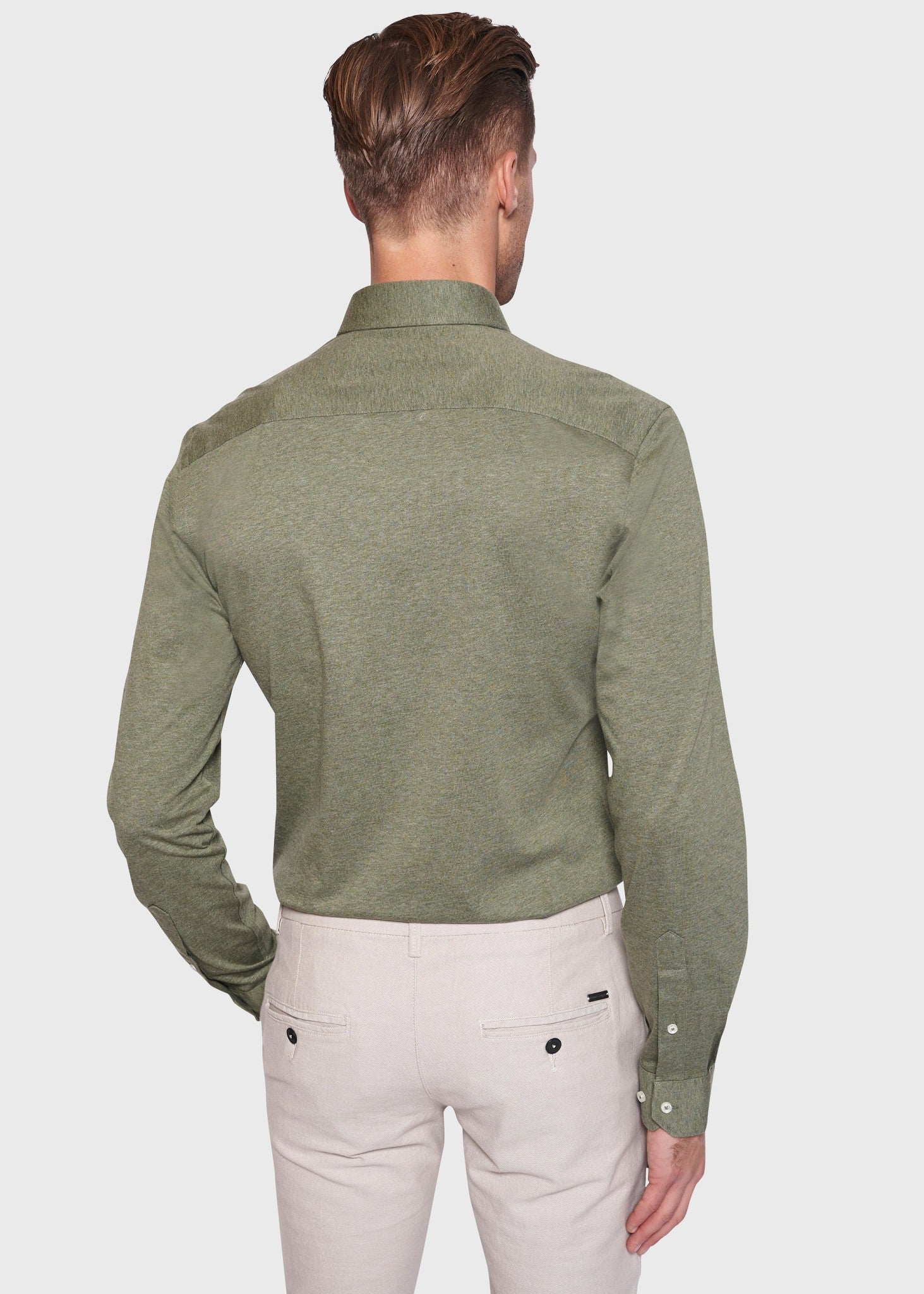 BS Parrot Slim Fit Skjorte - Green