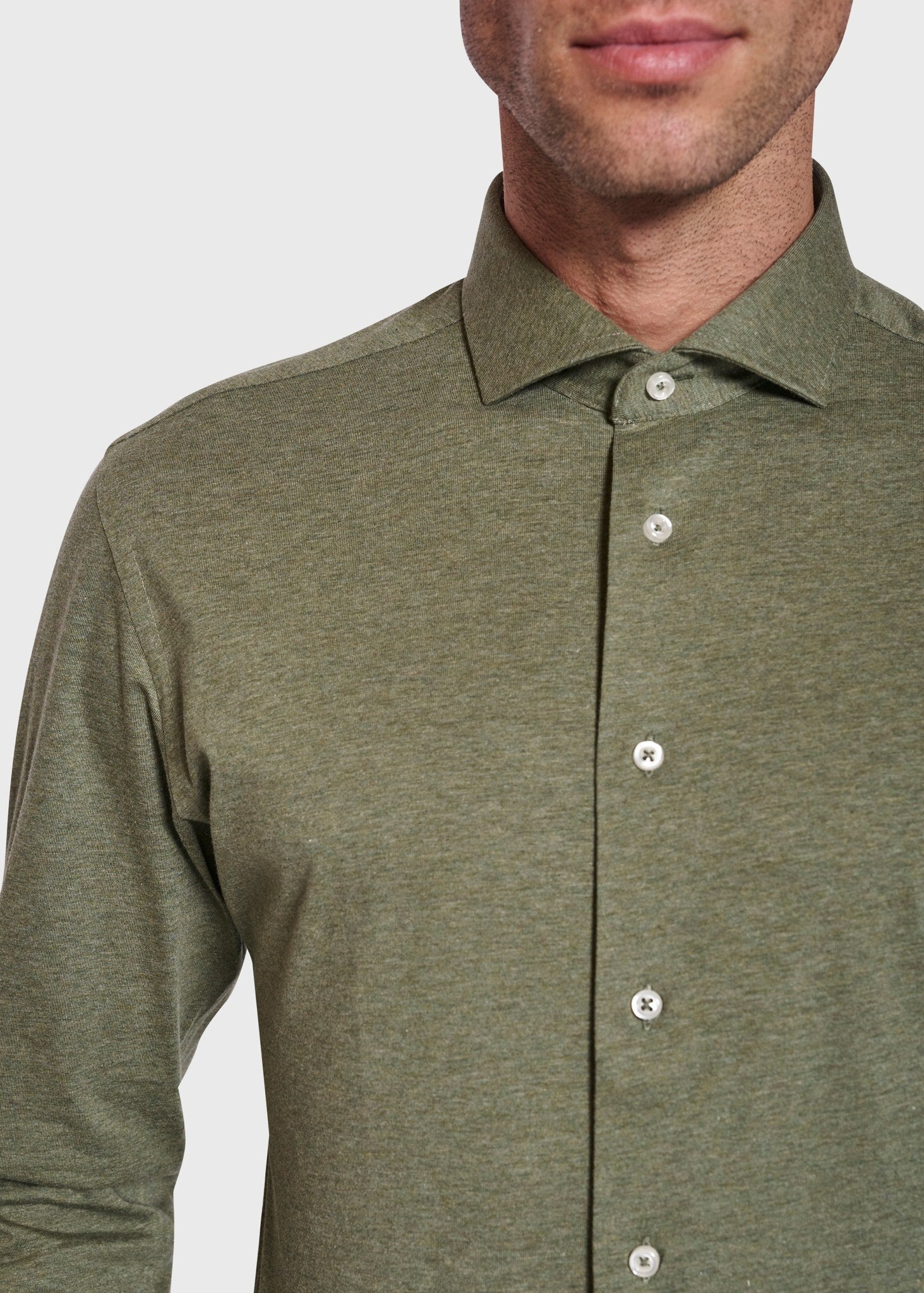 BS Parrot Slim Fit Skjorte - Green