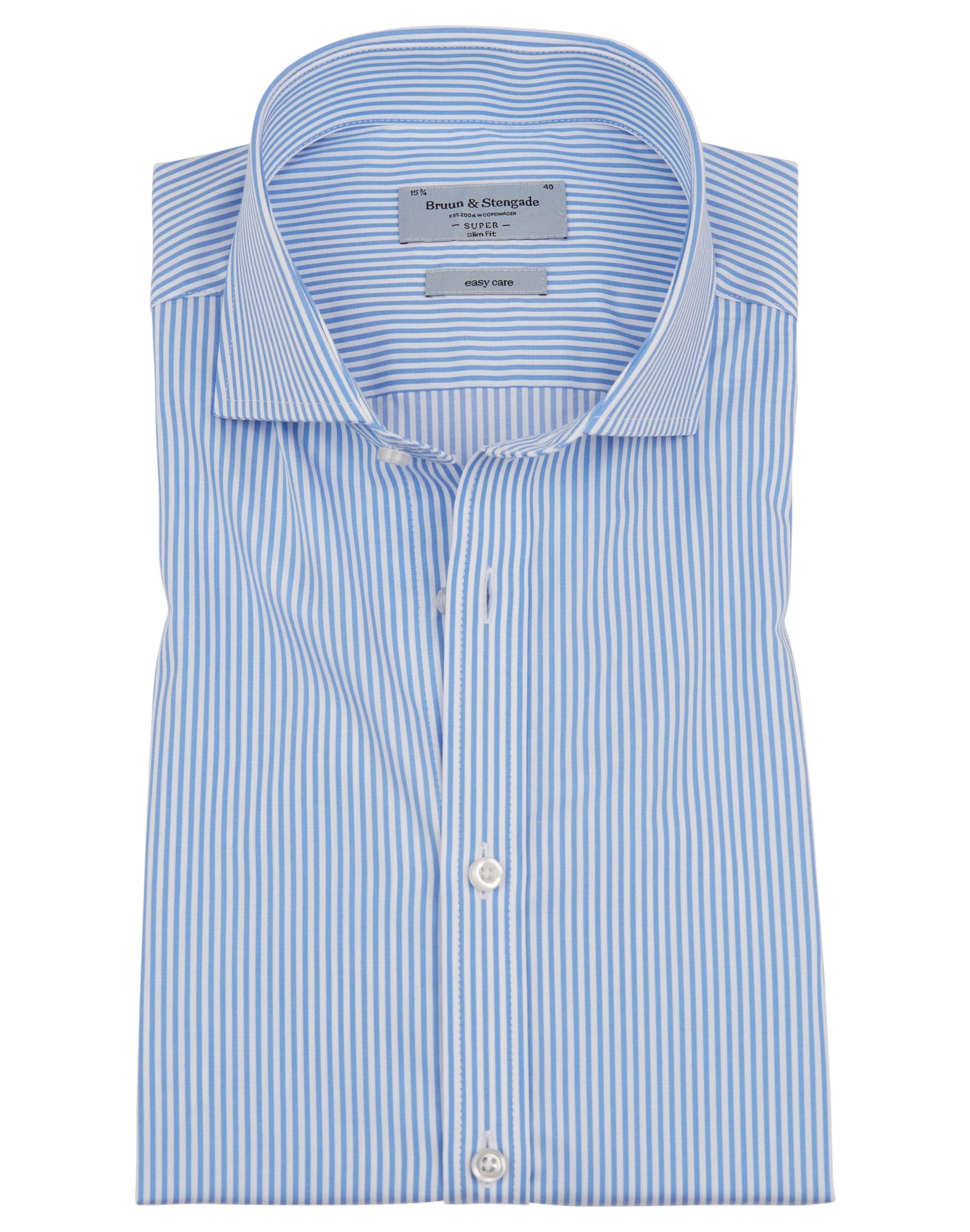 BS Pepper Super Slim Fit Skjorte - Light Blue