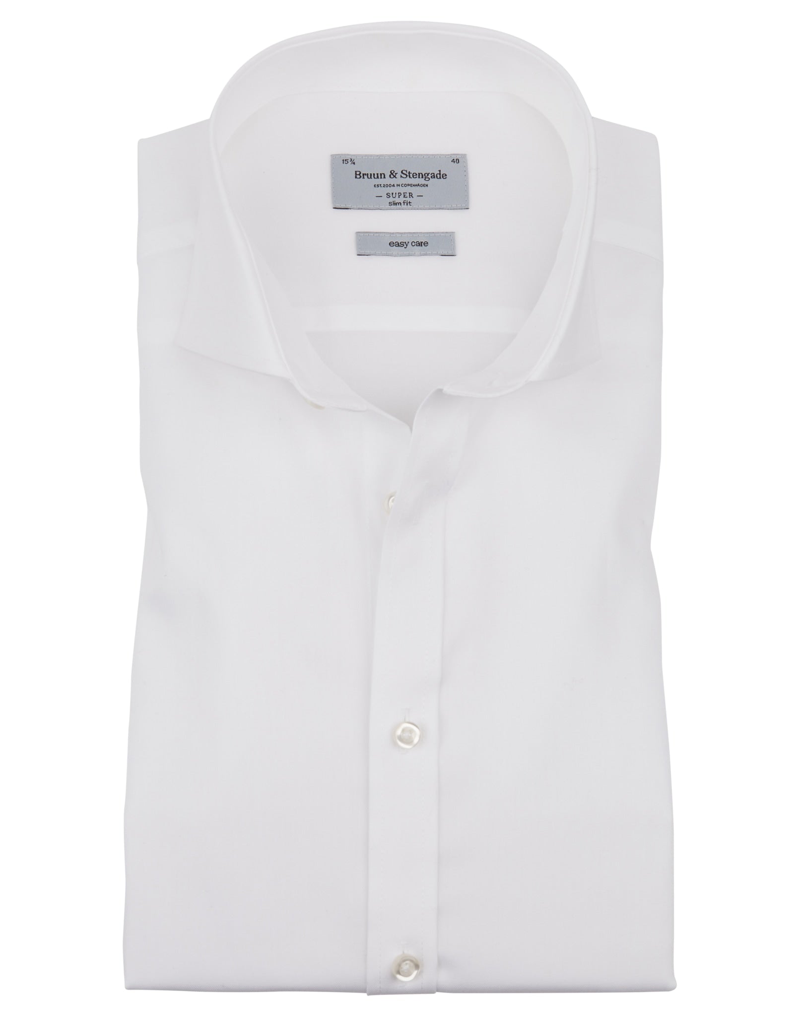 BS Pitmark Super Slim Fit Skjorte - White