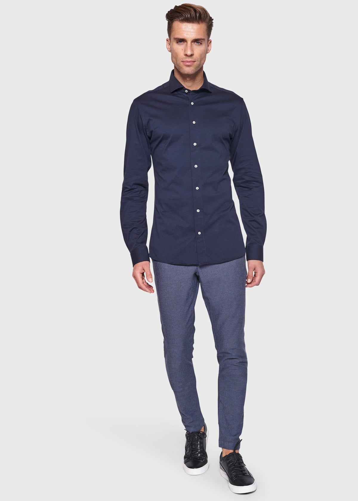 BS Raven Slim Fit Shirt - Navy
