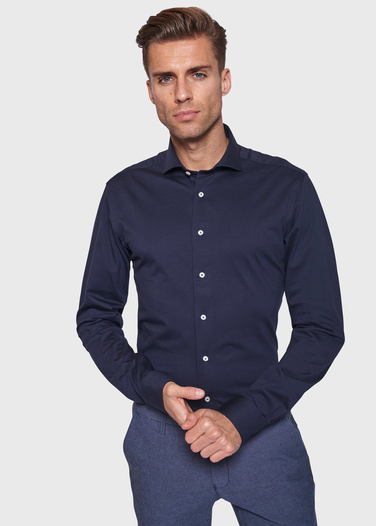 BS Raven Slim Fit Shirt - Navy