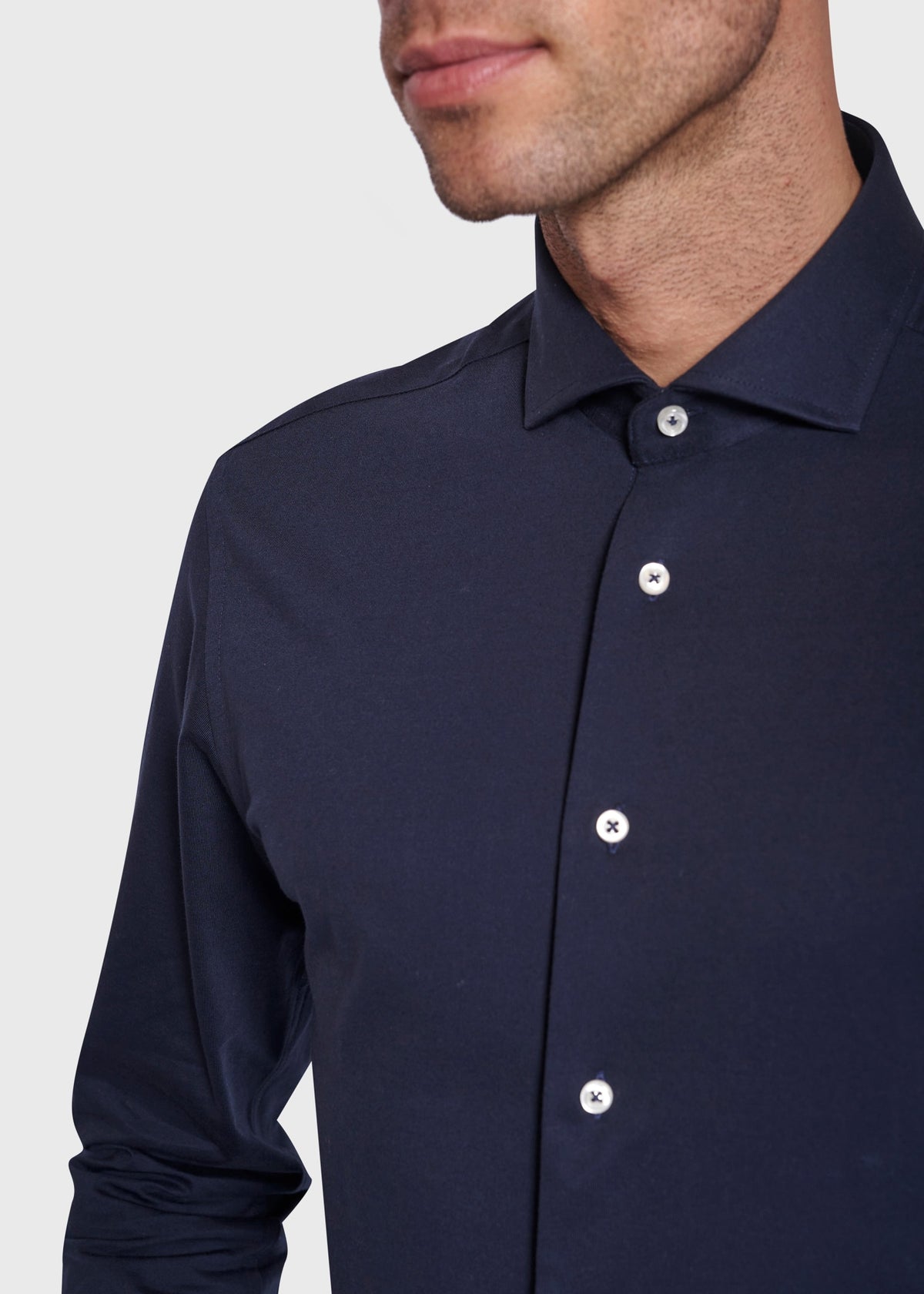 BS Raven Slim Fit Shirt - Navy