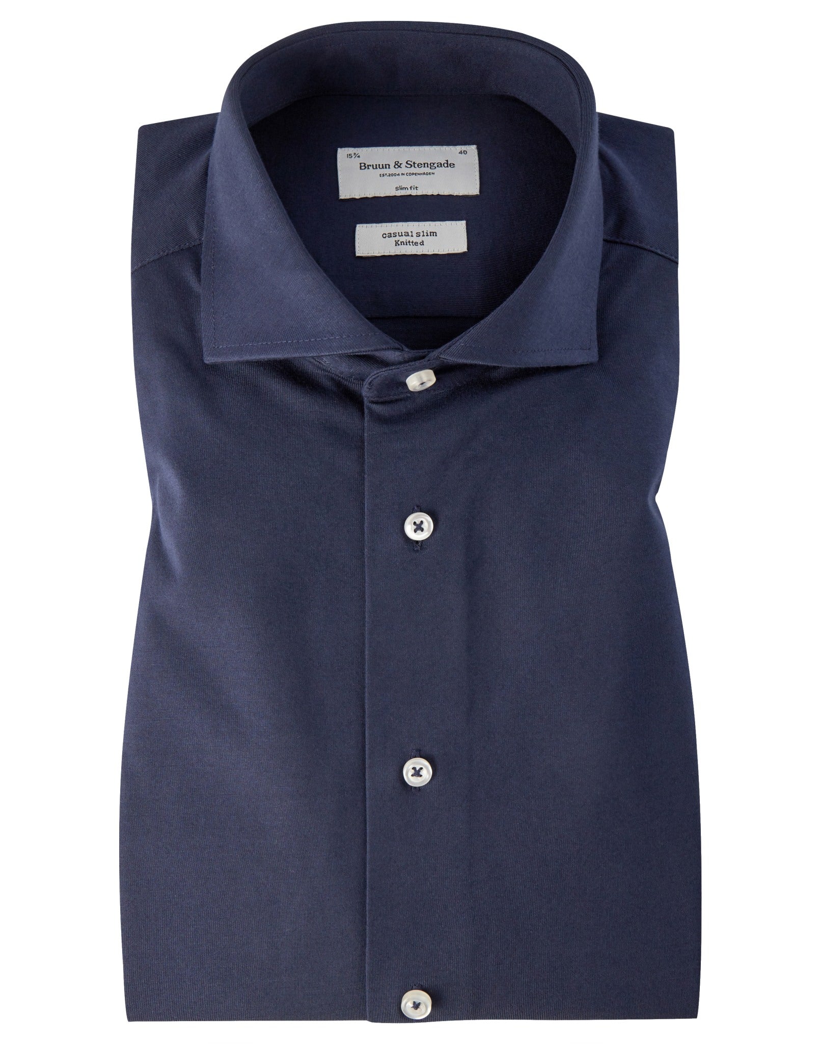 BS Etna Slim Fit Skjorte - Navy