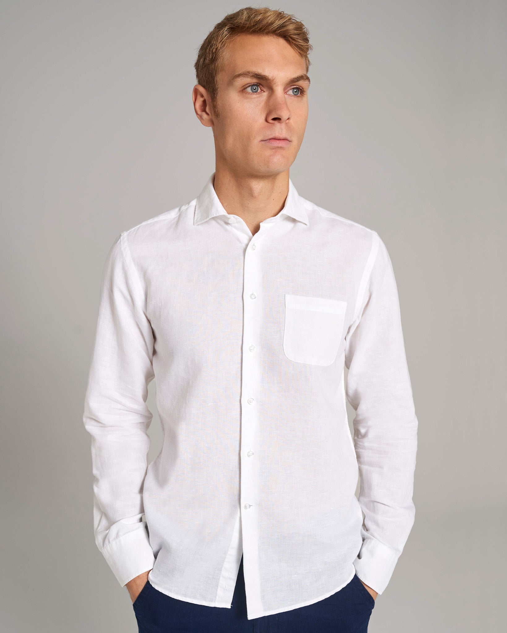BS Daniel Casual Modern Fit Skjorte - White