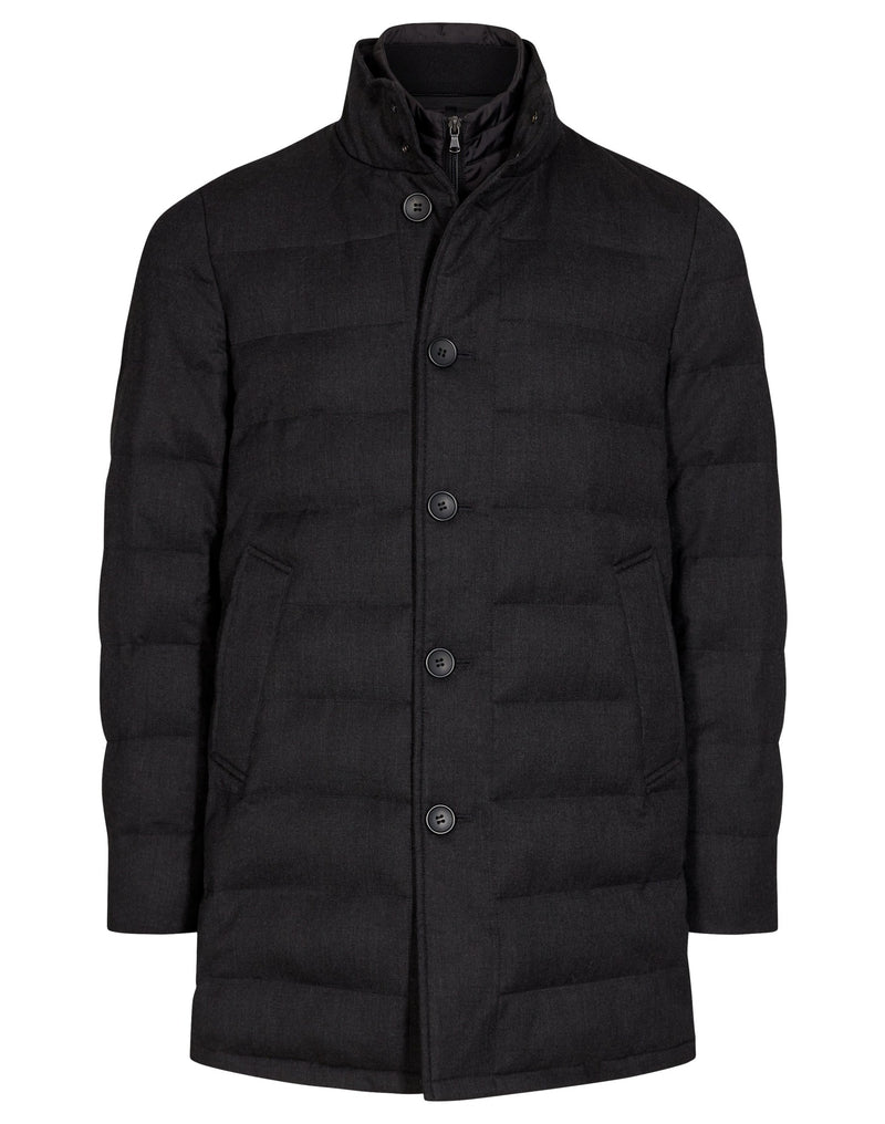 BS Richmond Regular Fit Coat - Charcoal