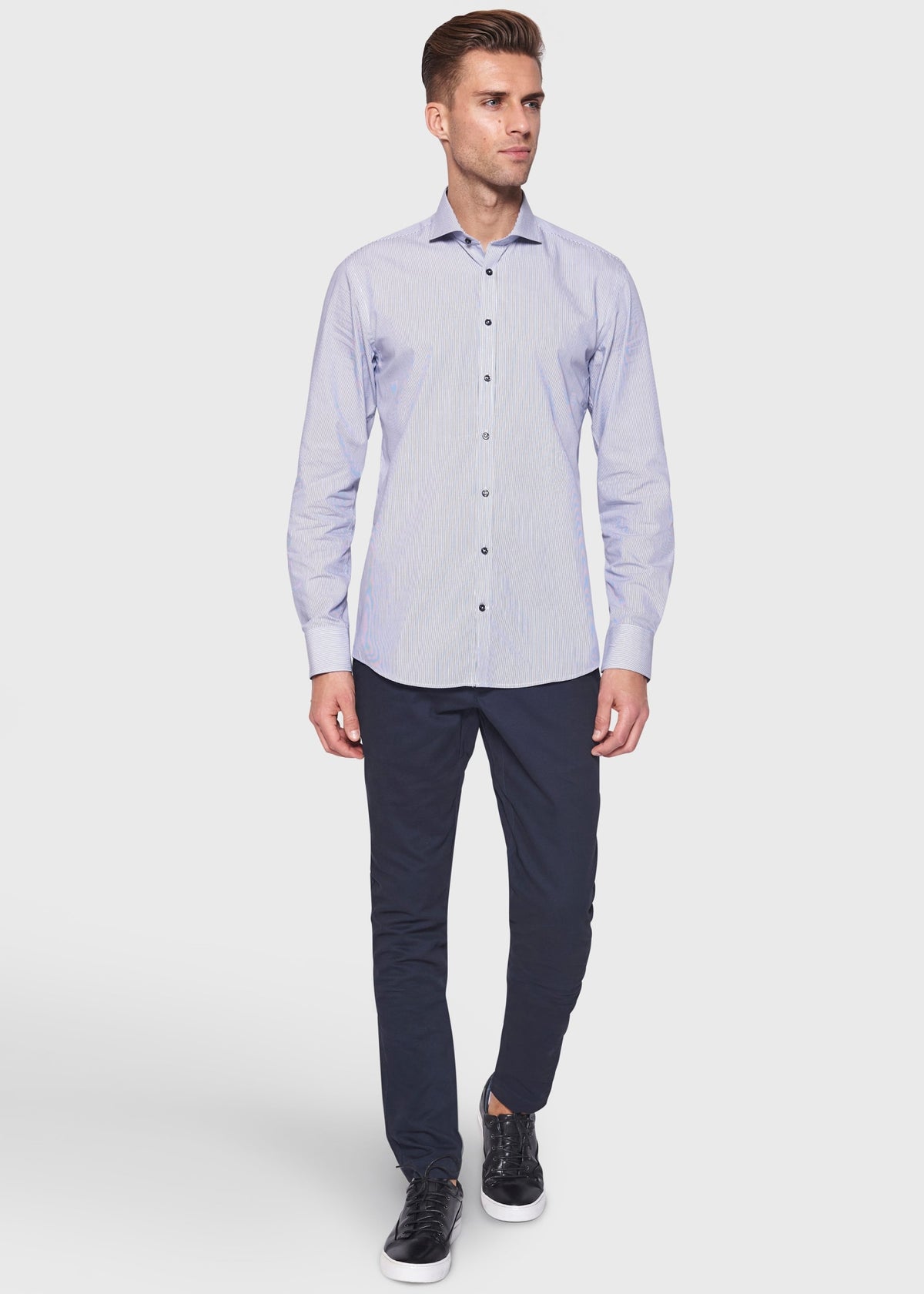 BS Ridley Slim Fit Shirt Blue - Blue