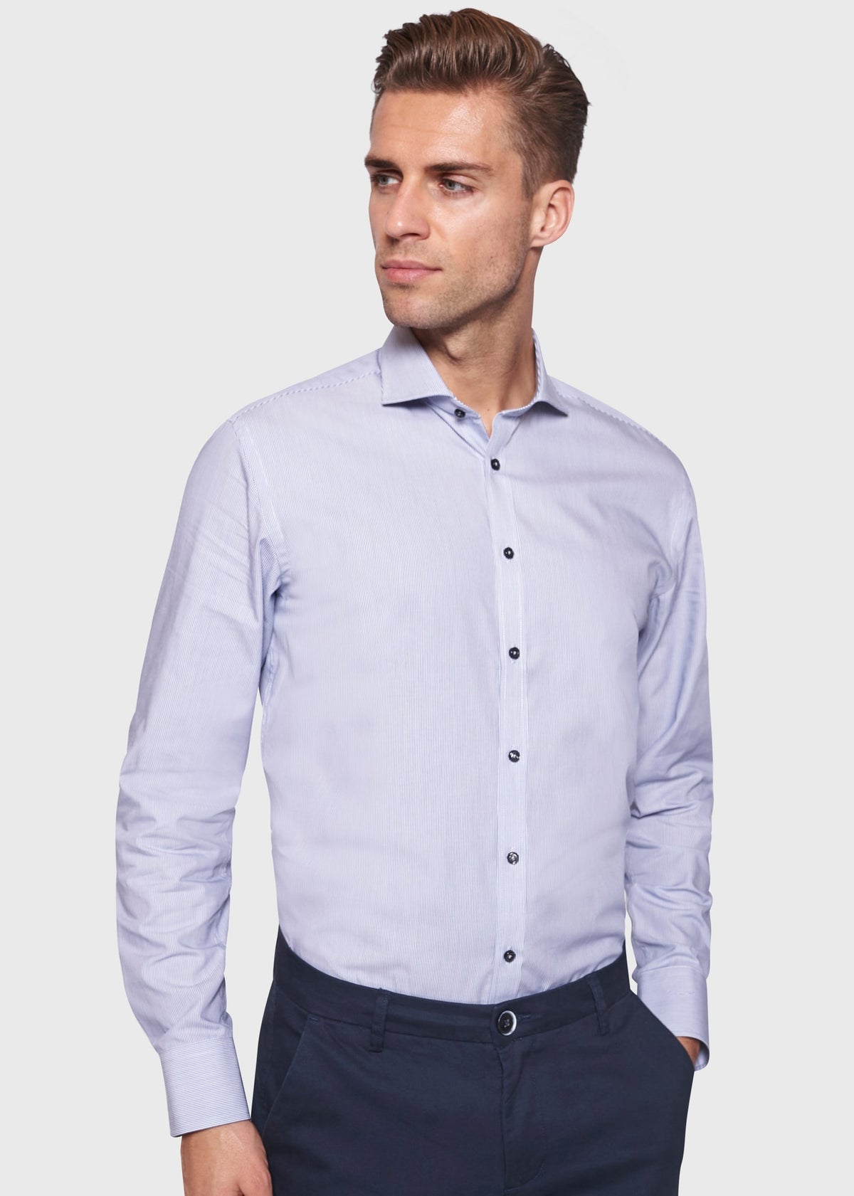 BS Ridley Slim Fit Shirt Blue - Blue