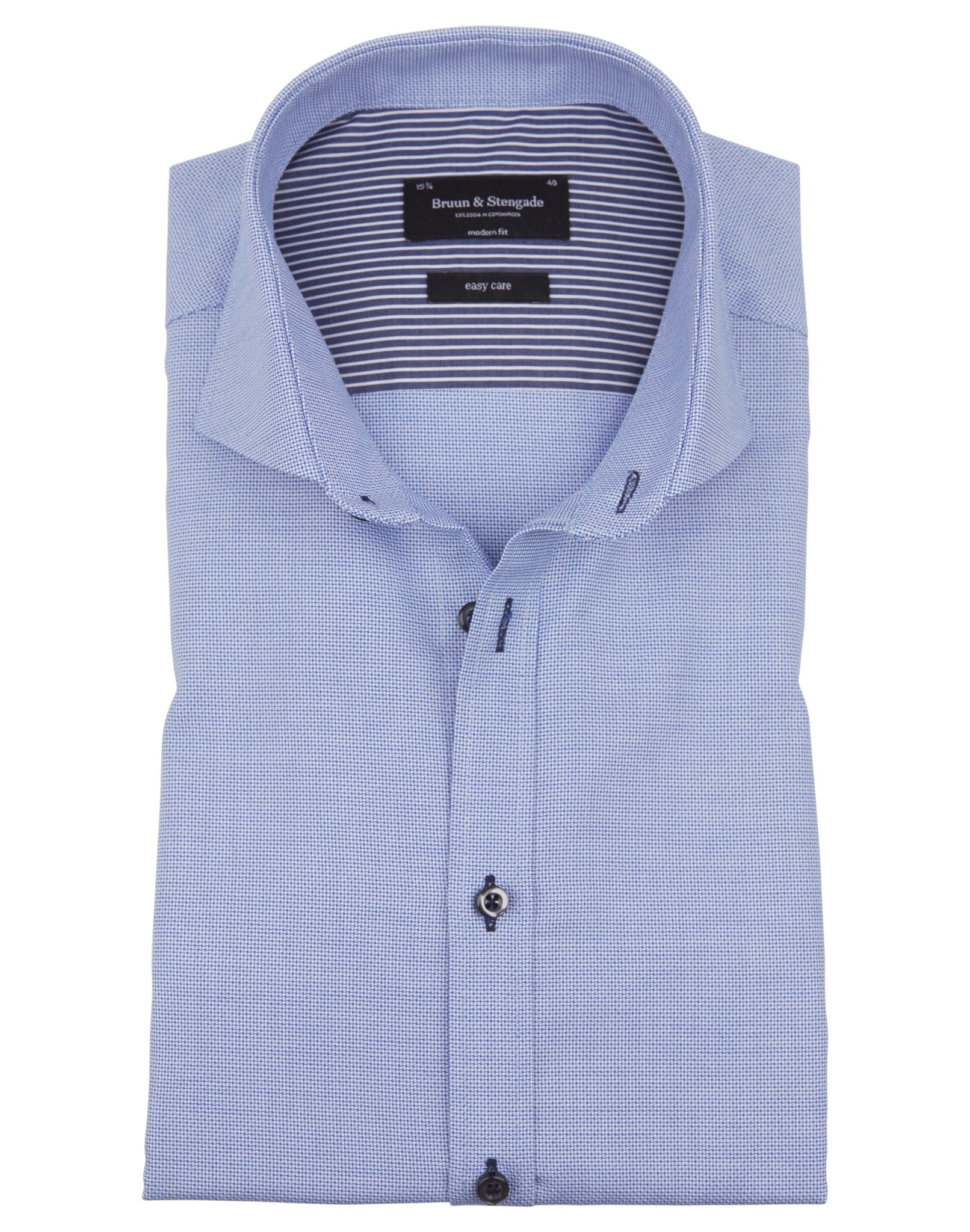 BS Robertsen Modern Fit Skjorte - Blue