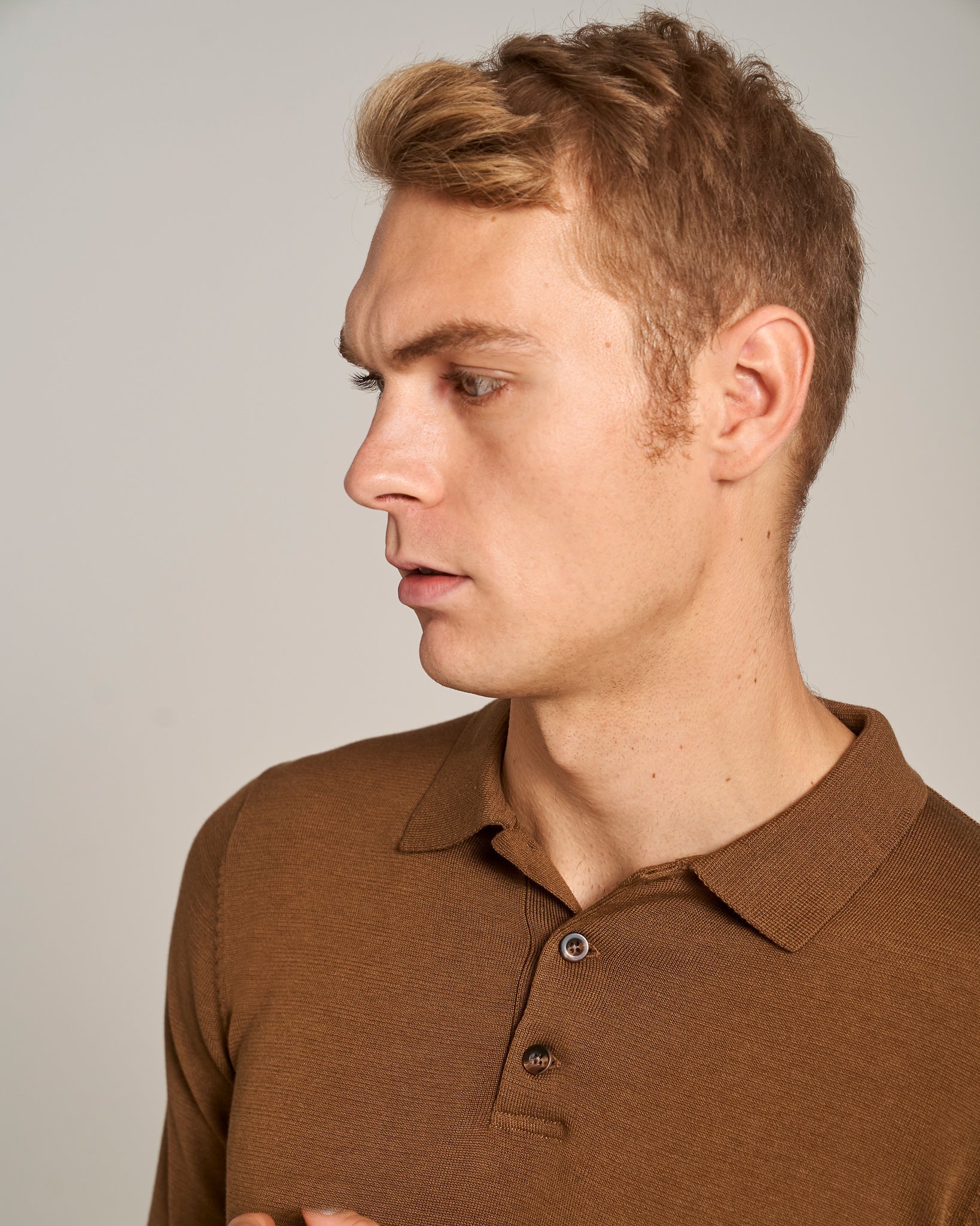 BS Roe Regular Fit Strik - Ochre