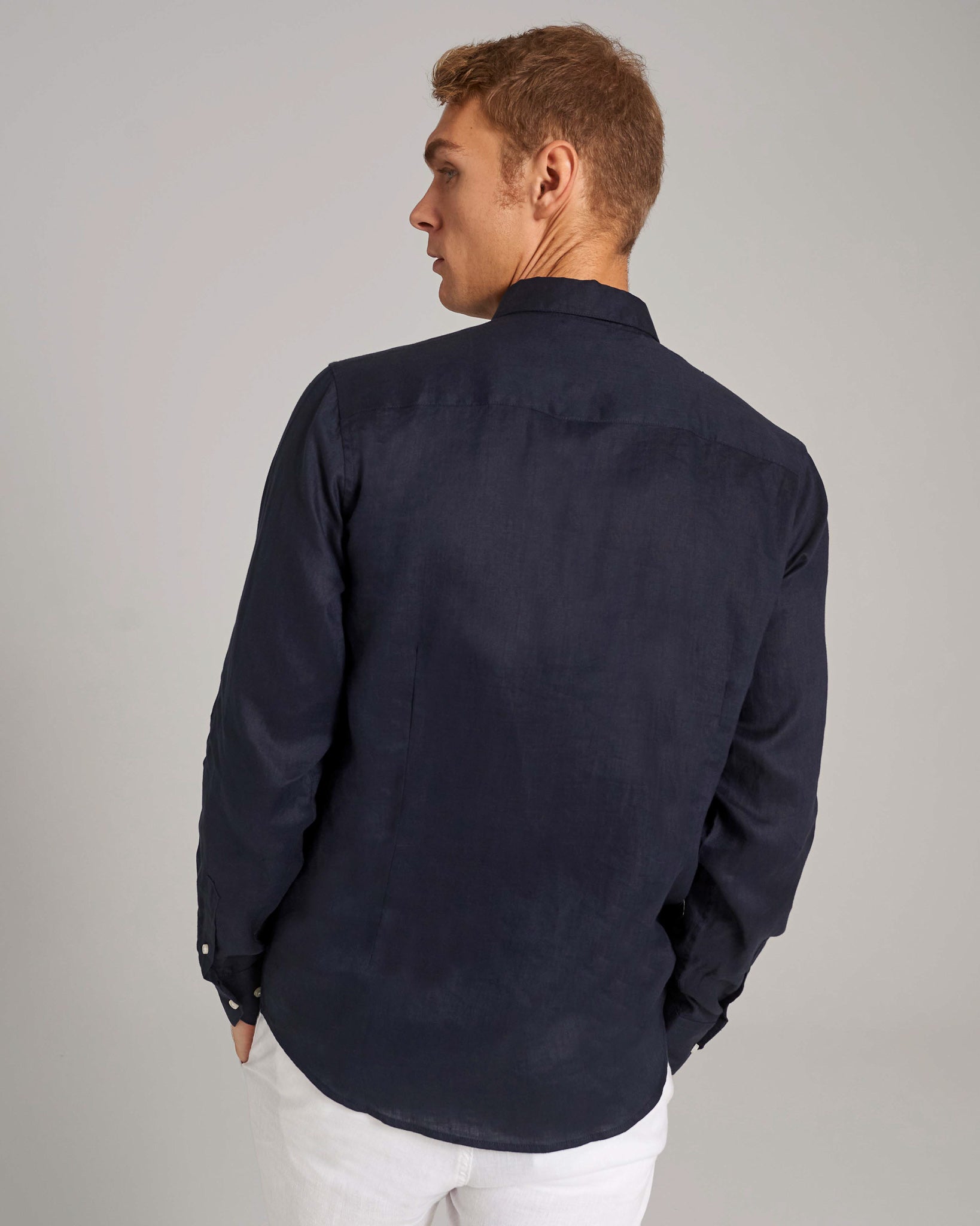 BS Carlos Casual Modern Fit Skjorte - Navy
