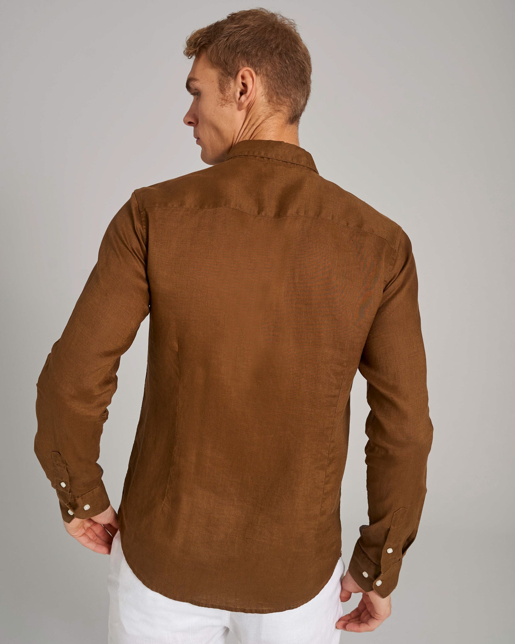 BS Carlos Casual Modern Fit Skjorte - Ochre