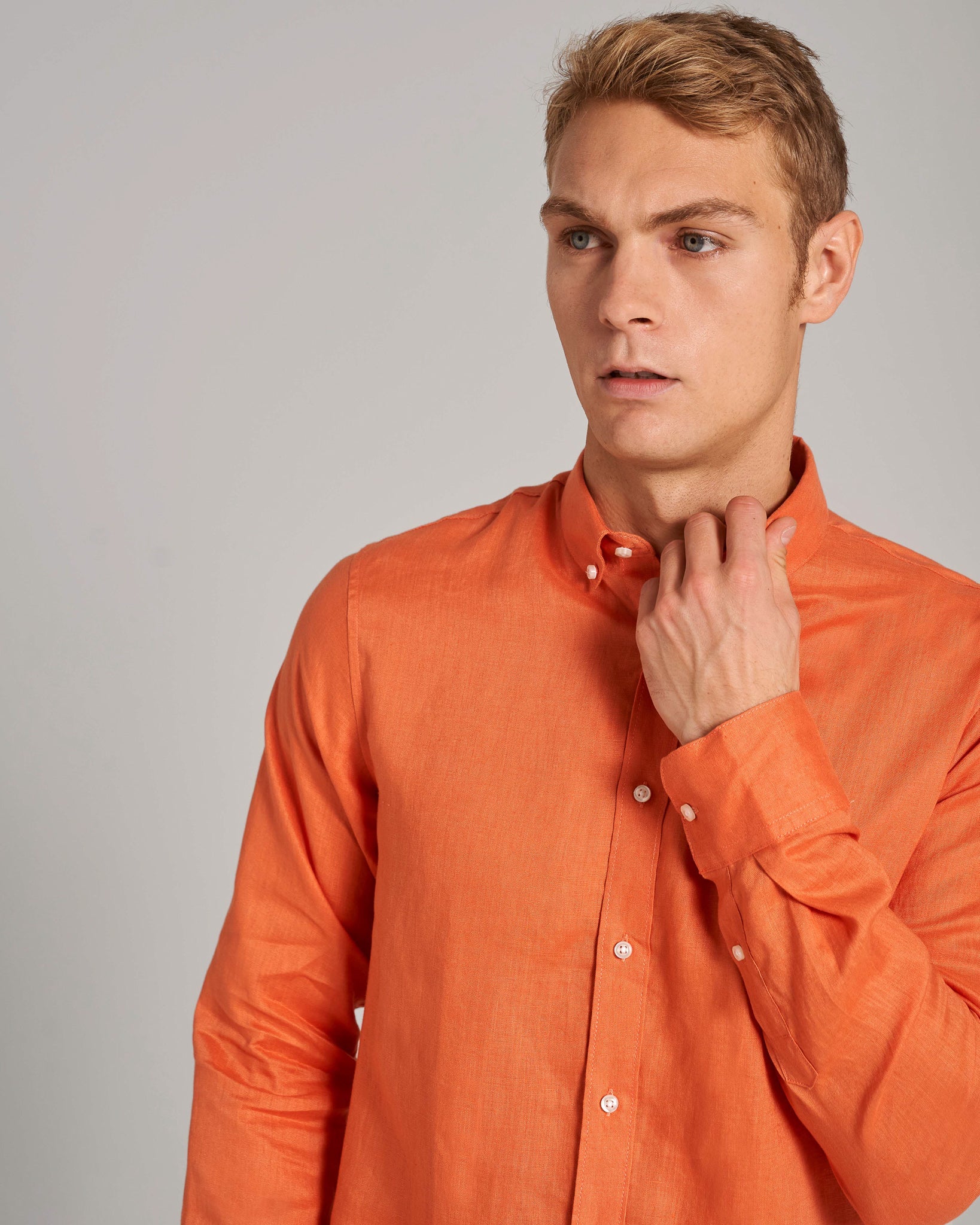 BS Carlos Casual Modern Fit Skjorte - Orange