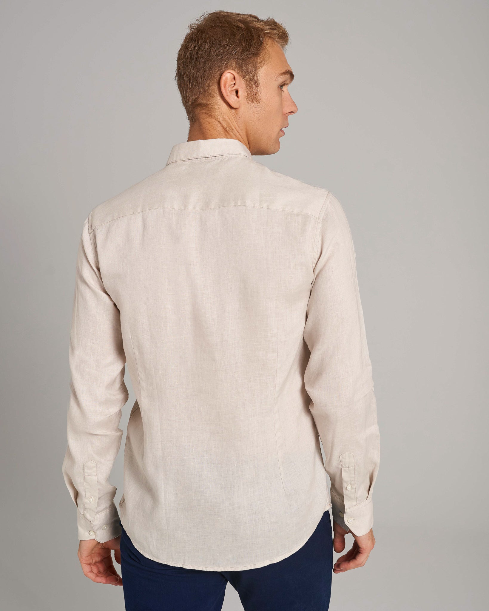 BS Carlos Casual Modern Fit Skjorte - Sand