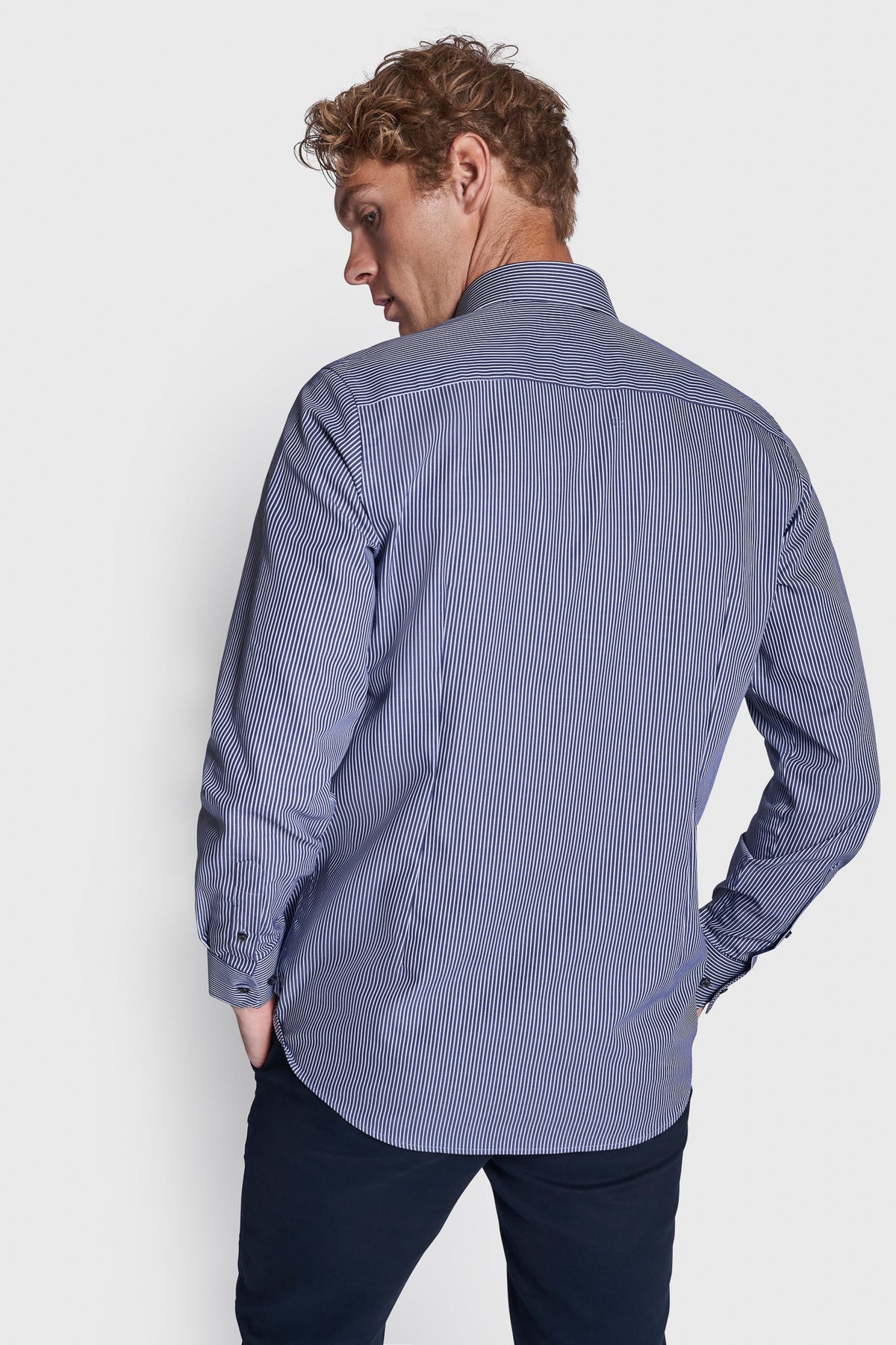 BS Sancho Modern Fit Skjorte - Navy
