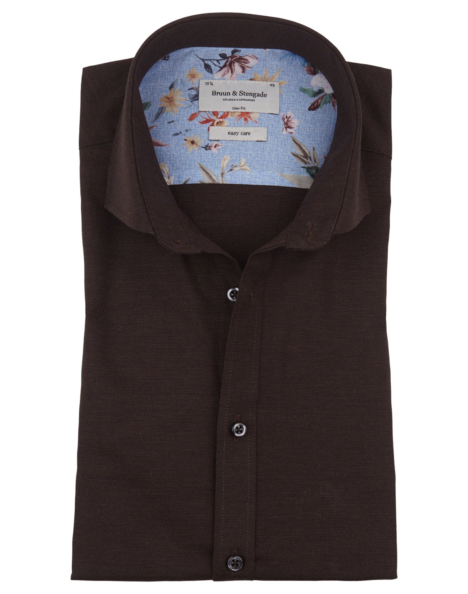 BS Skogstrom Slim Fit Skjorte - Brown