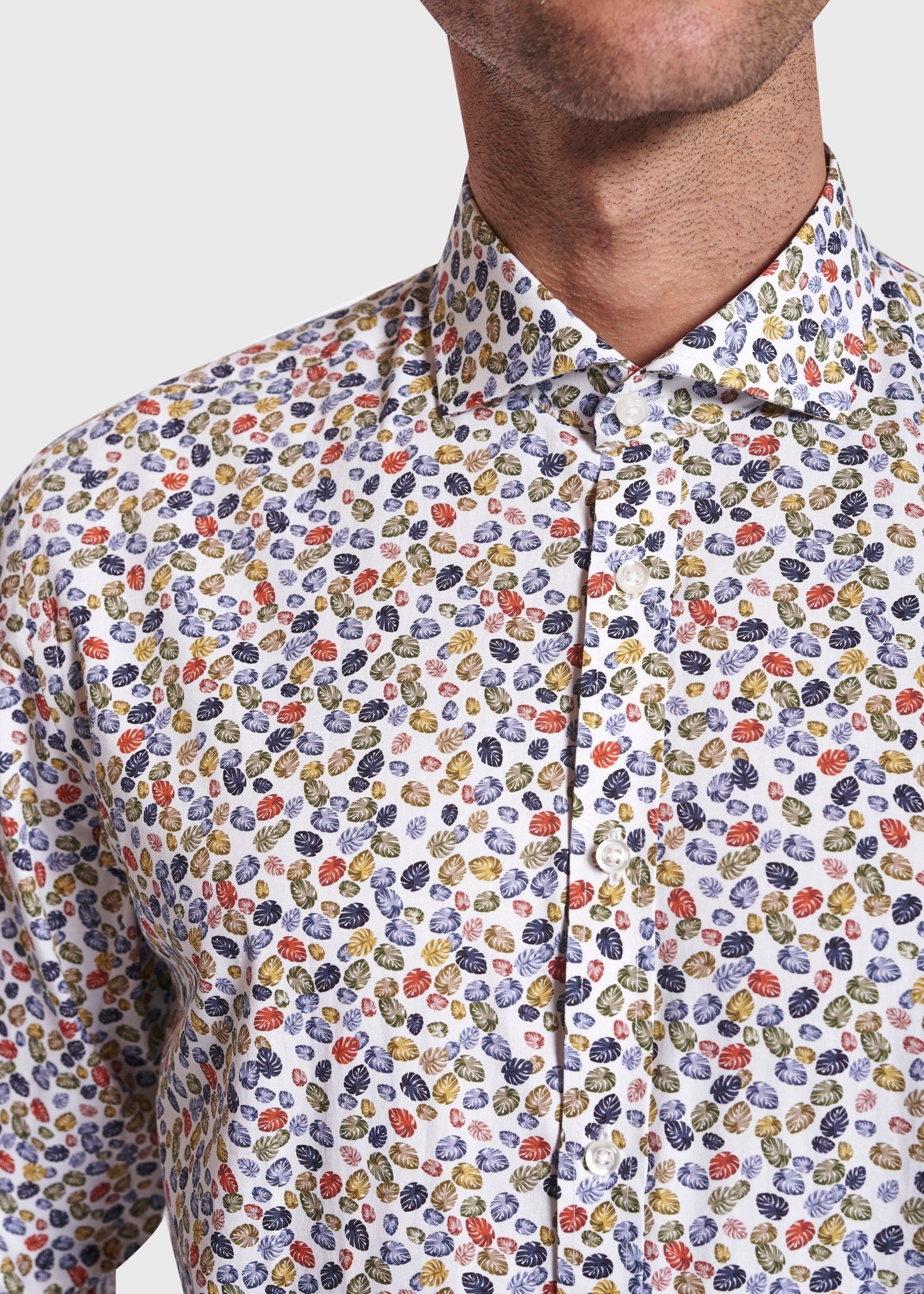 BS Solis Slim Fit Skjorte - White