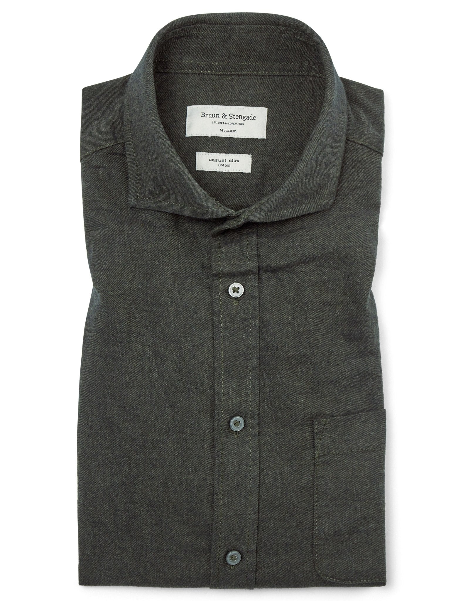 BS Sulayman Casual Slim Fit Skjorte - Green
