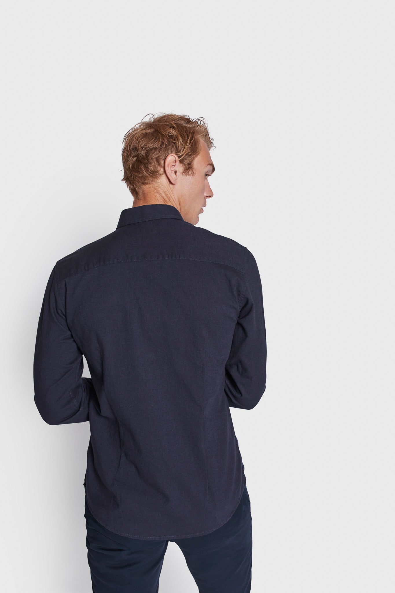 BS Lamin Casual Modern Fit Skjorte - Navy