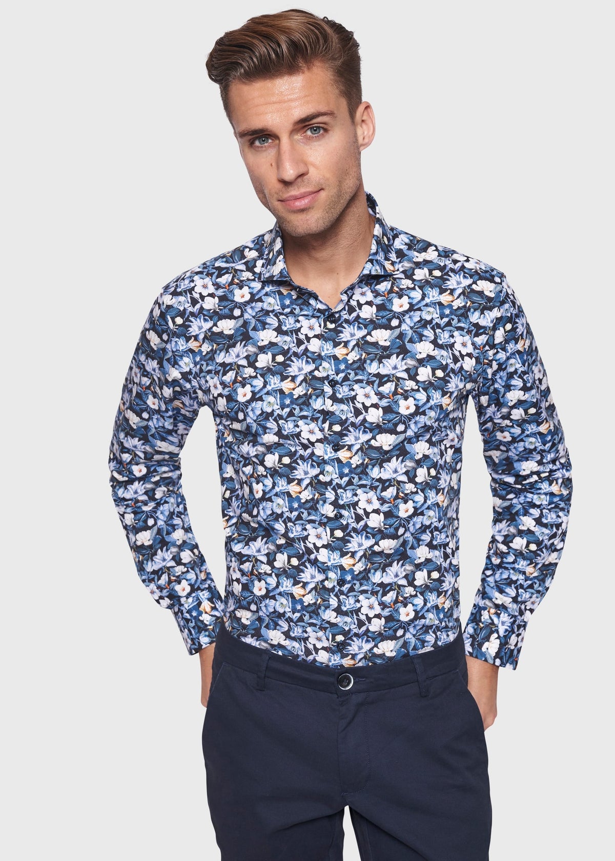 BS Vance Slim Fit Shirt - Blue