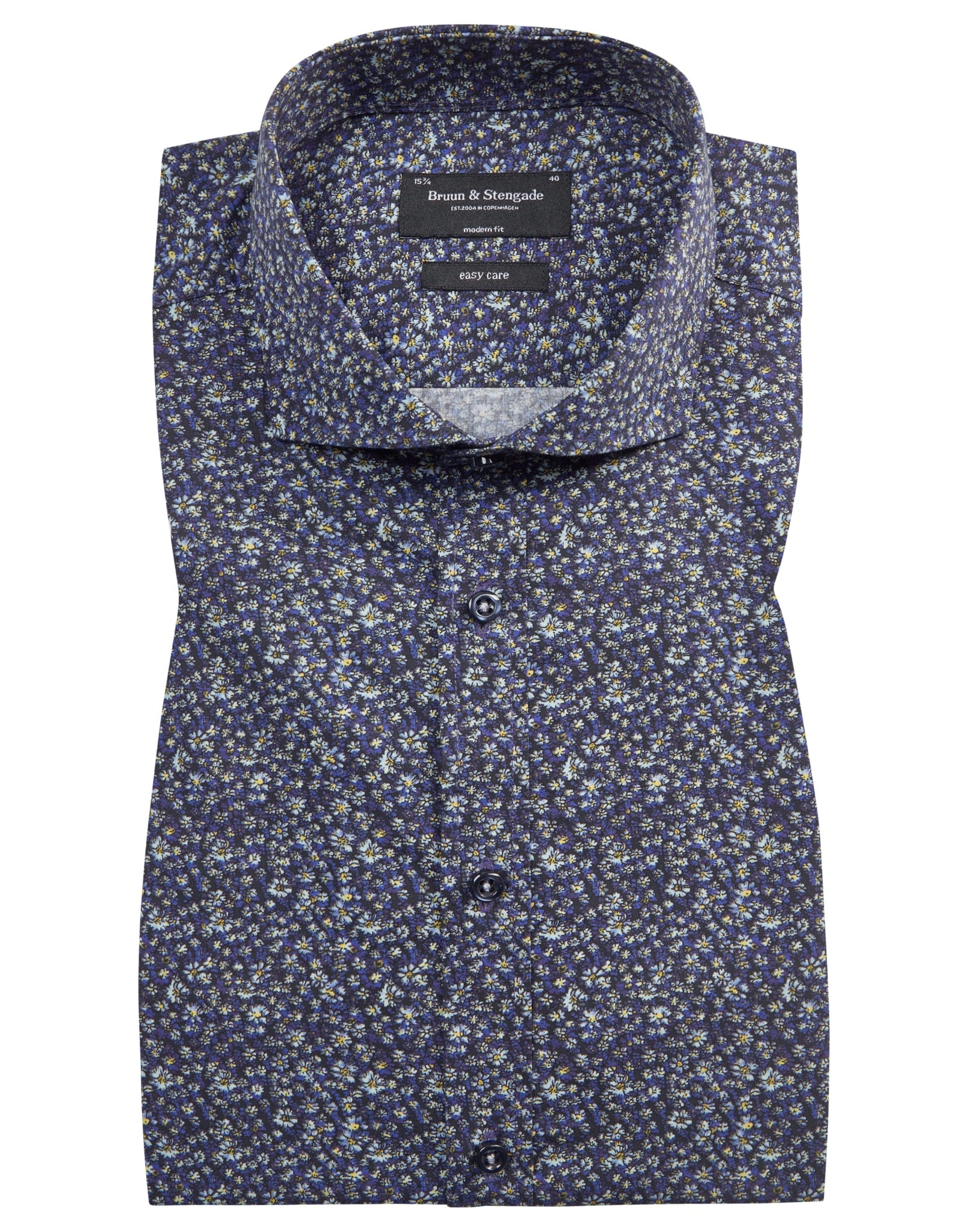 BS Vaneken Modern Fit Skjorte - Navy
