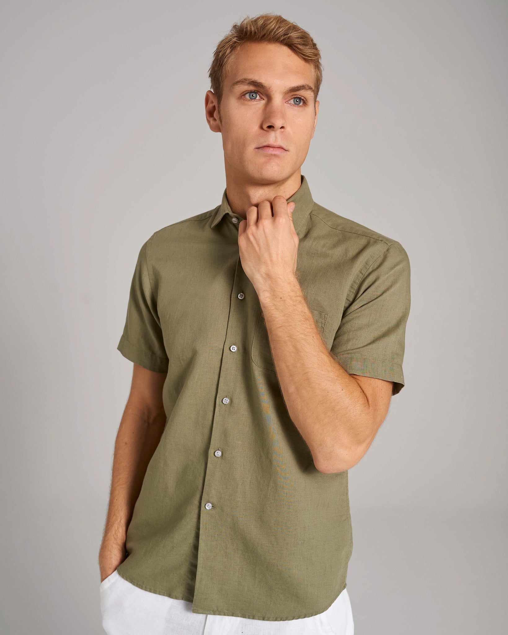 BS Max Casual Modern Fit Skjorte - Army