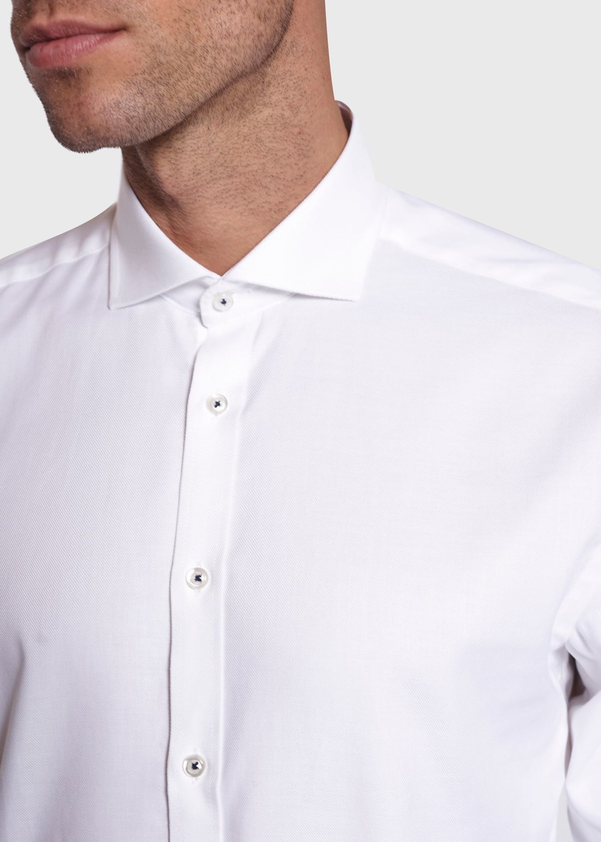 BS Weston Slim Fit Shirt - White
