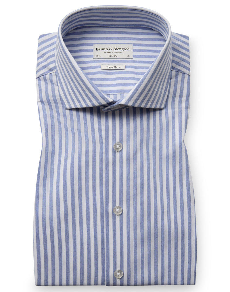 BS Griffin Slim Fit Shirt - Light Blue/White