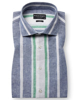 BS Maini Casual Modern Fit Shirt - Blue/White