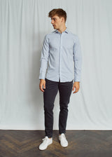 BS Griffin Slim Fit Shirt - Light Blue/White