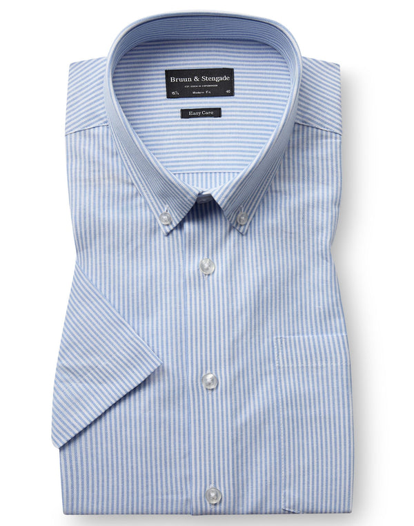 BS Altmaier Modern Fit Shirt - Light Blue/White