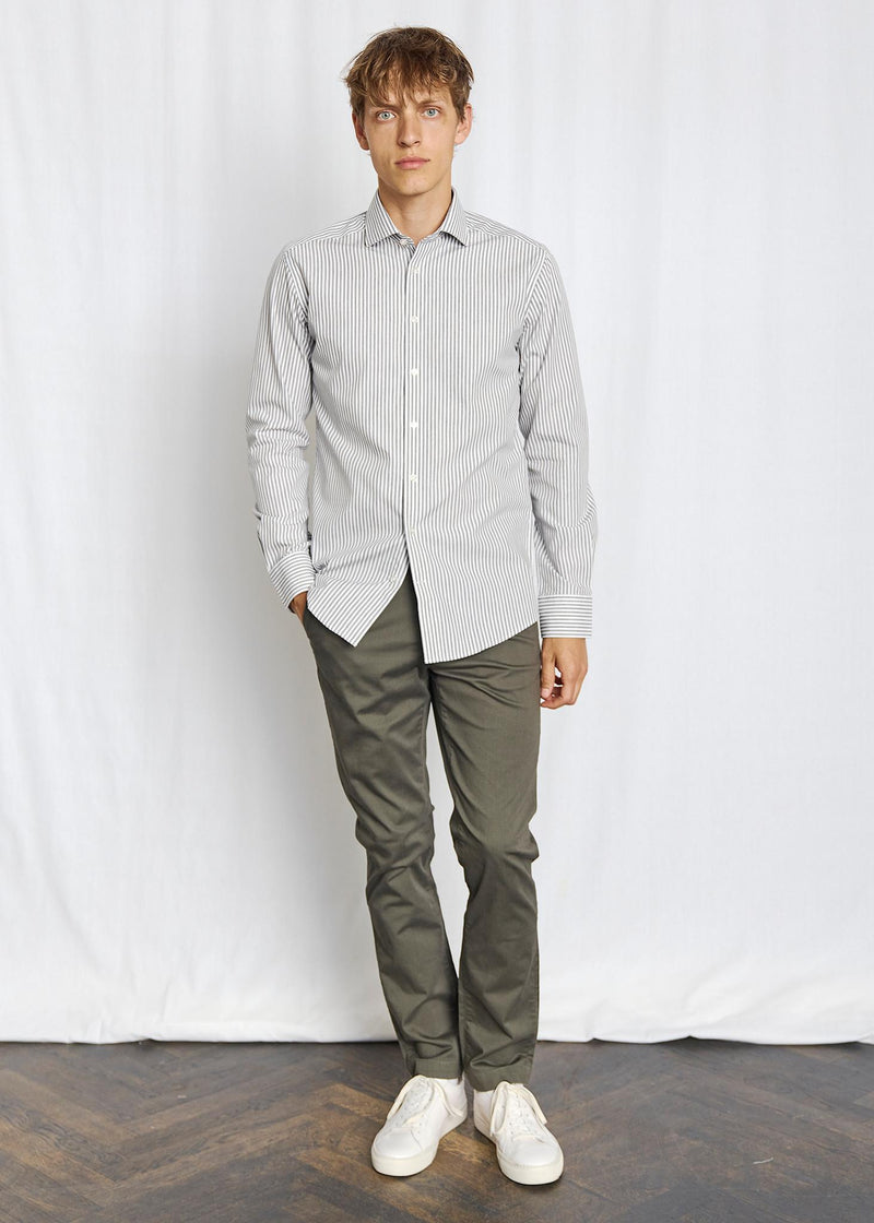 BS Gerrit Modern Fit Shirt - Green/White