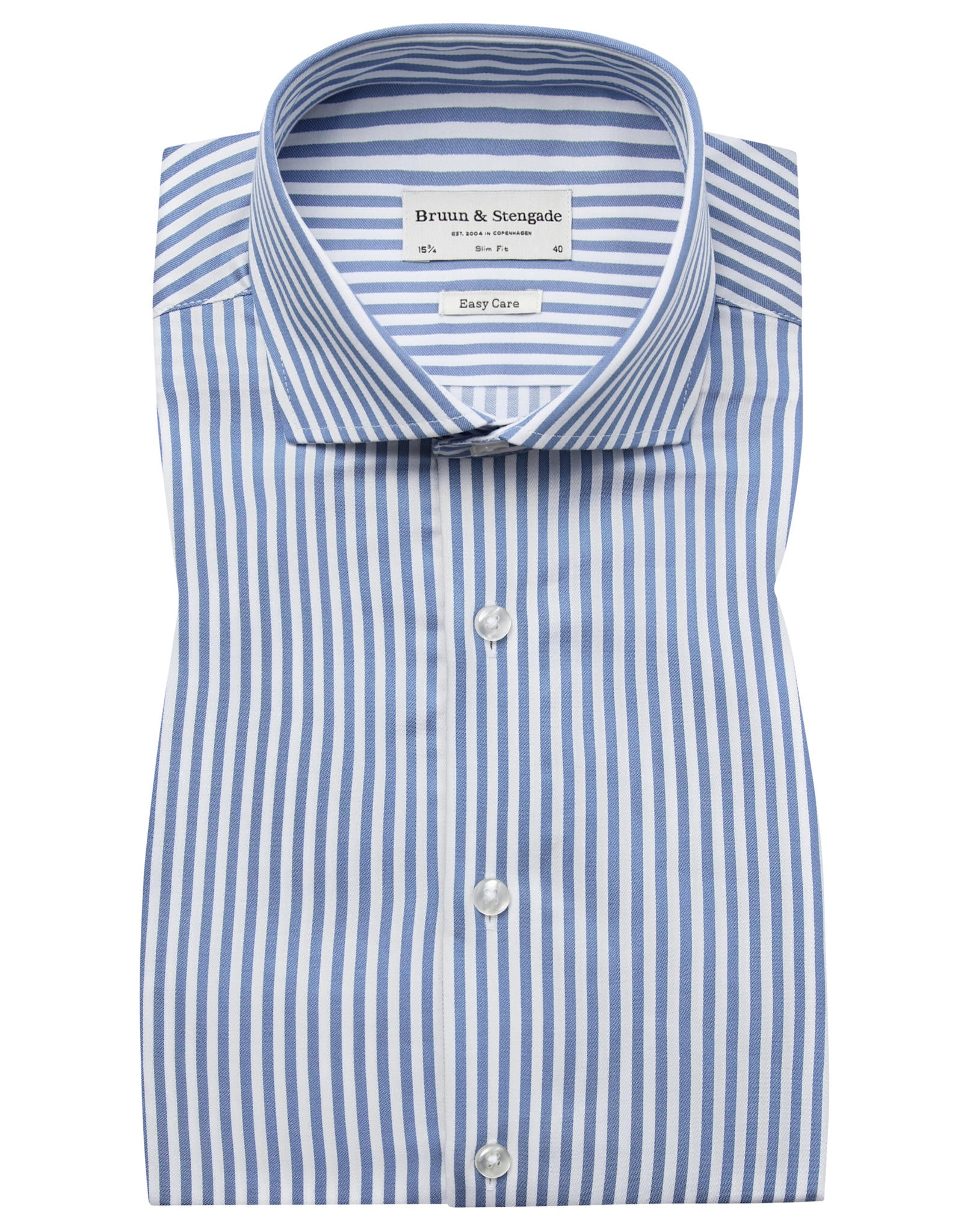 BS Hald Slim Fit Shirt - Blue/White